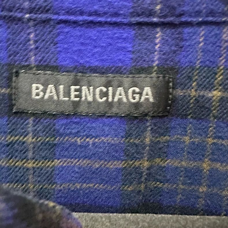 Balenciaga Balenciaga Violet check shirt Size XS / US 0-2 / IT 36-38 - 4 Thumbnail