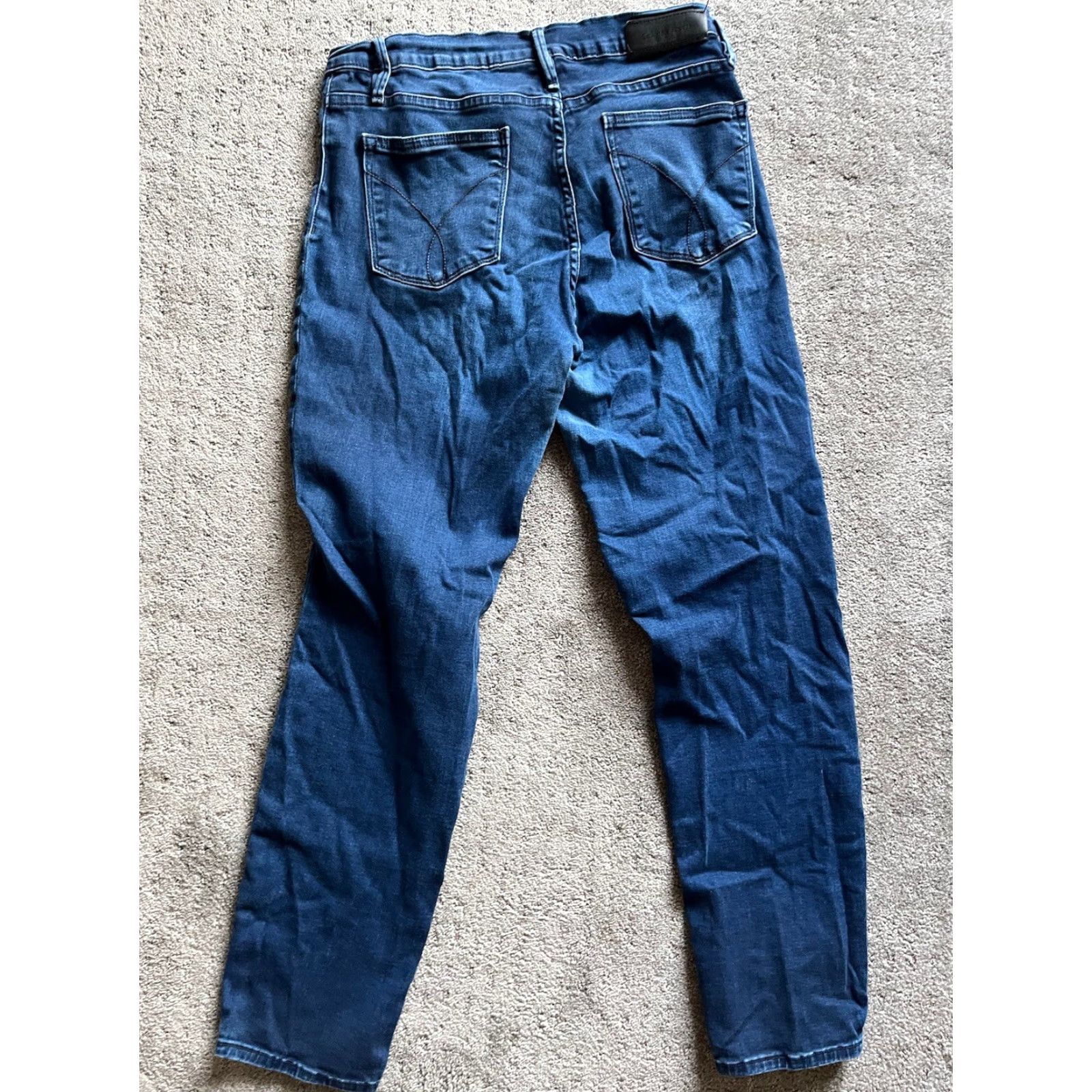 Calvin Klein VINTAGE? (No) Calvin Klein Jeans Leggings Women's Skinny Mid Rise Blue 30 Regular Size W30 L00 Adult Women Jeans Skinny 90s Style? Size 30" / US 8 / IT 44 - 3 Thumbnail