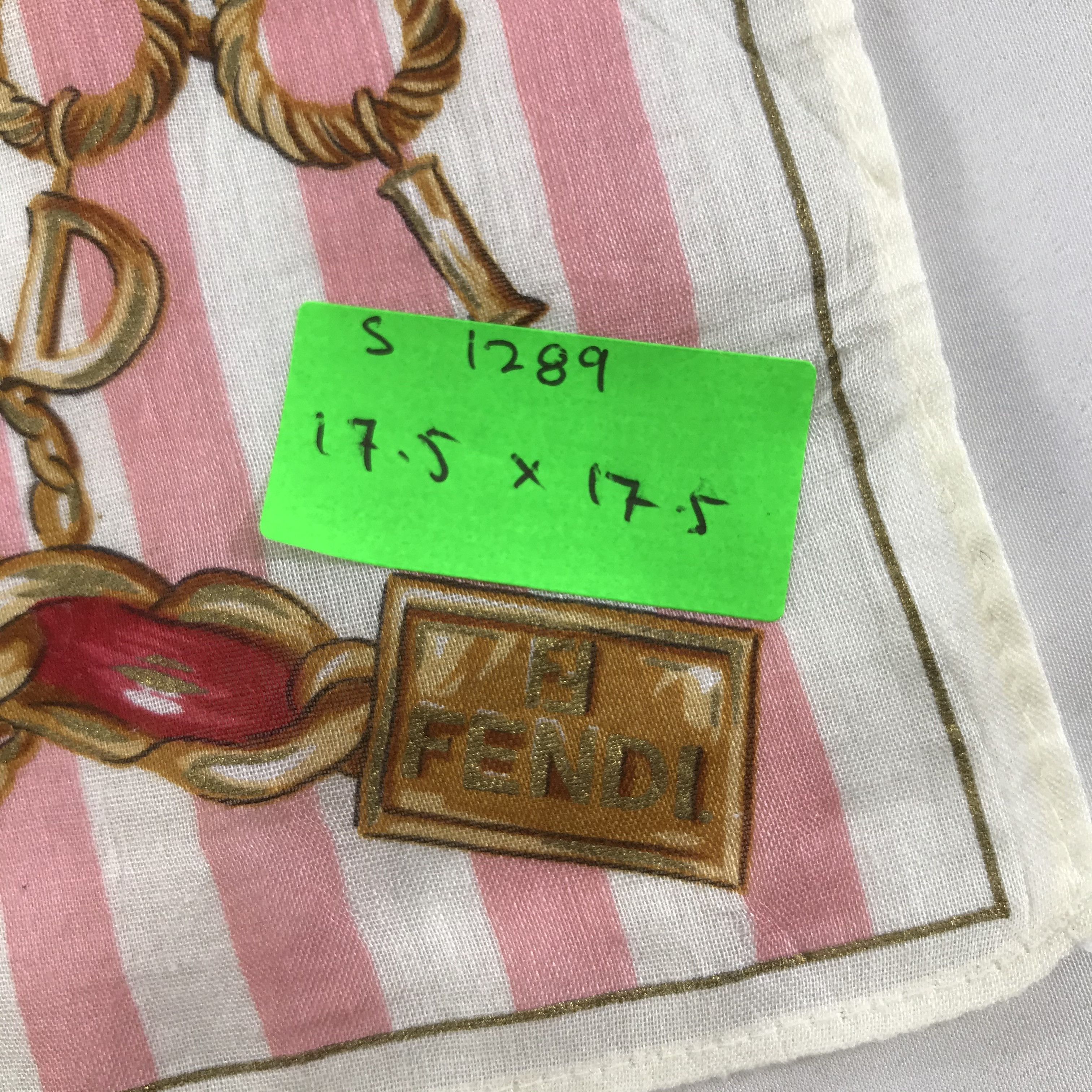 Vintage Vintage Fendi Bandana / Handkerchief / Neckerchief - S1289 Size ONE SIZE - 5 Thumbnail