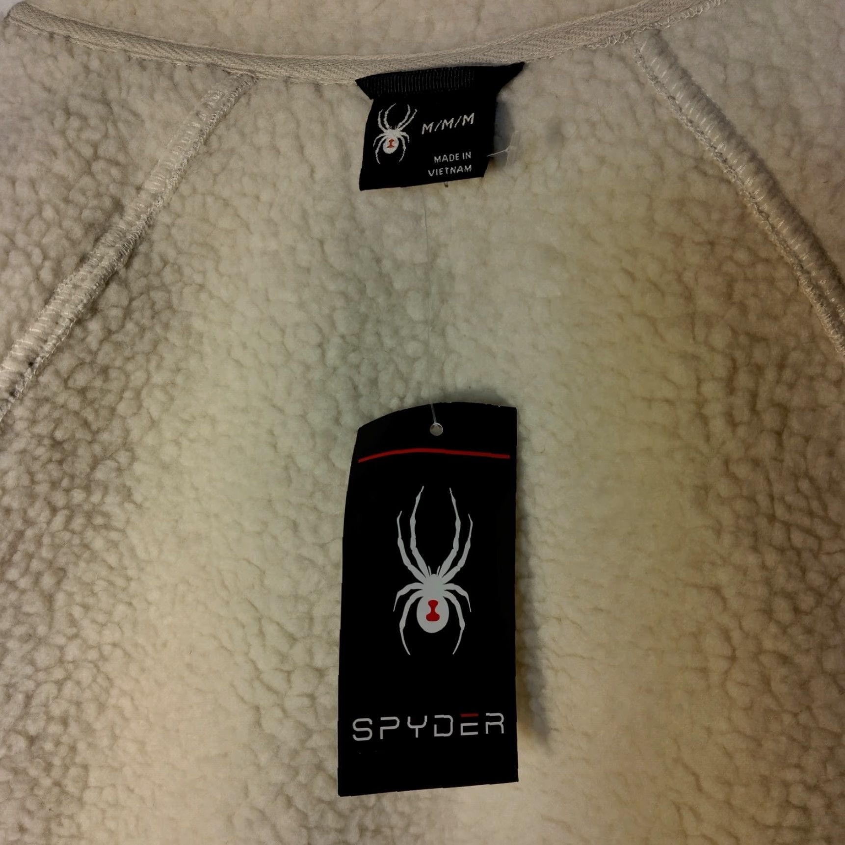 Spyder Spyder Knit Sweater Jacket Women M Oatmeal Heather Full Zip Sherpa Lined READ Size M / US 6-8 / IT 42-44 - 6 Thumbnail