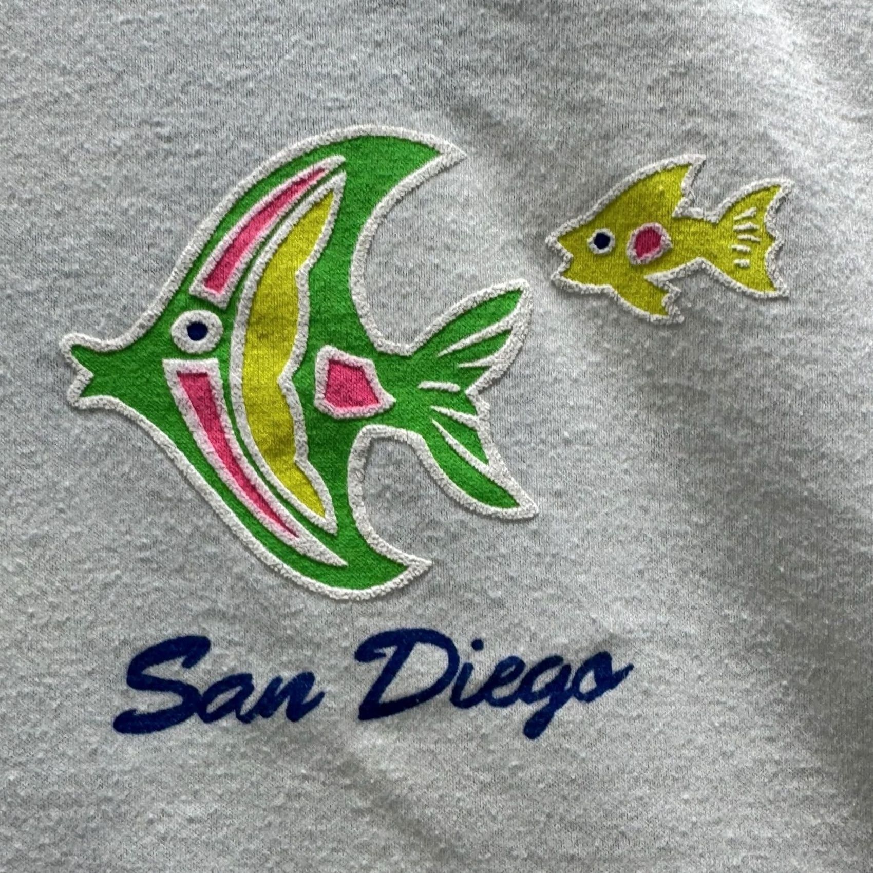 Hanes VINTAGE Hanes Shirt Mens XL White San Diego Fish Graphic Tee Fifty-Fifty Size US XL / EU 56 / 4 - 5 Thumbnail