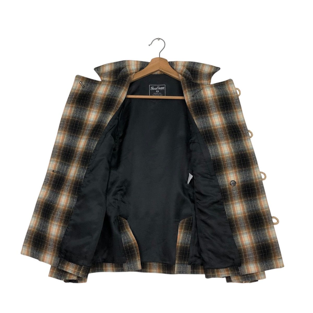 Final Home 🔥VINTAGE WOOL JACKET FINAL HOME ISSEY MIYAKE TARTAN DESIGN Size US XS / EU 42 / 0 - 15 Thumbnail