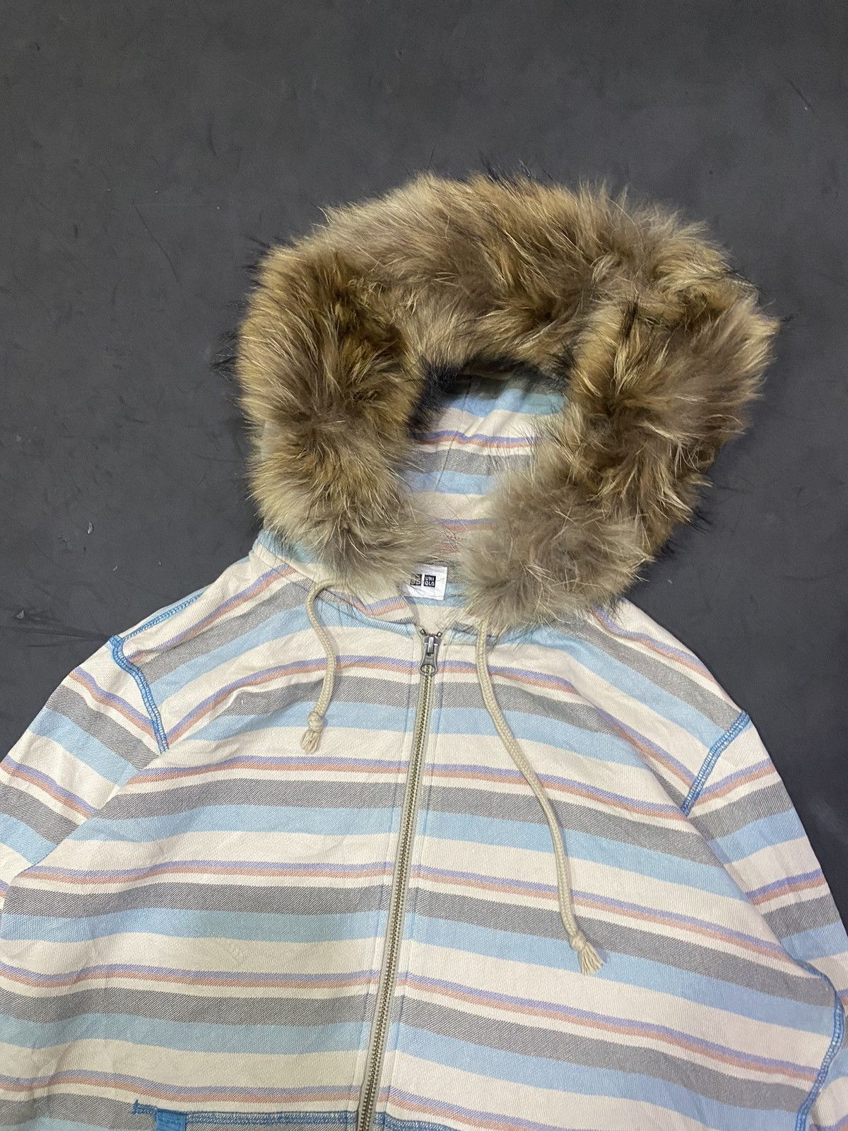If Six Was Nine 💸BINDINGOFFER💸Uniqlo Striped Furhoodie Lgb Ifsixwasnine Size US L / EU 52-54 / 3 - 2 Thumbnail