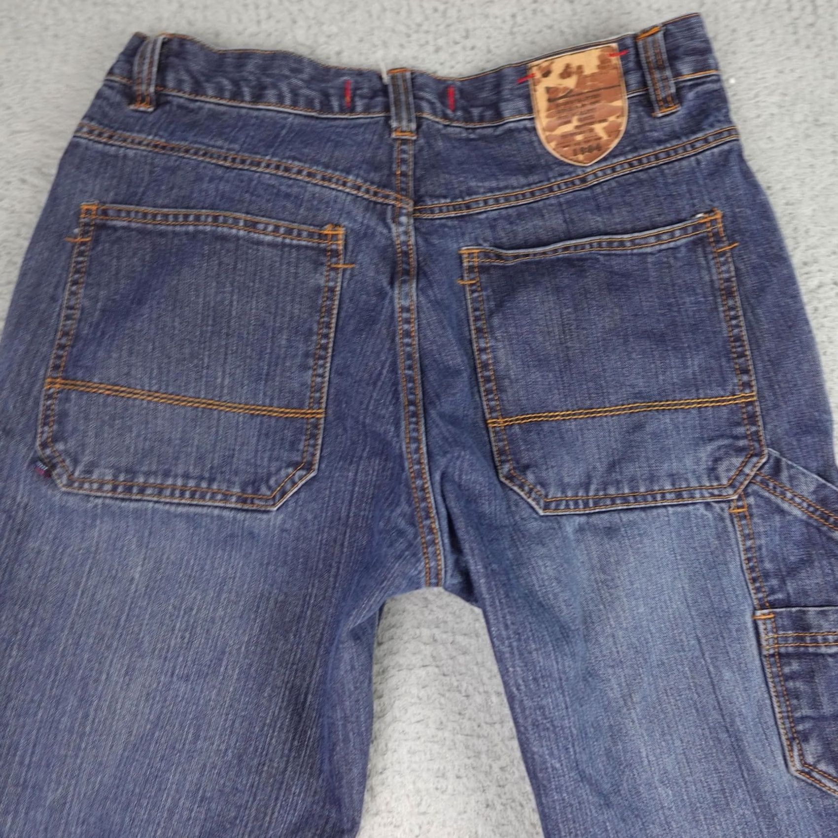 Vintage Mecca Mens Jeans 34x30 Blue Denim Carpenter 5-Pocket Relaxed Fit Y2K Hip Hop Style Straight Jeans Mens Size US 34 / EU 50 - 7 Thumbnail