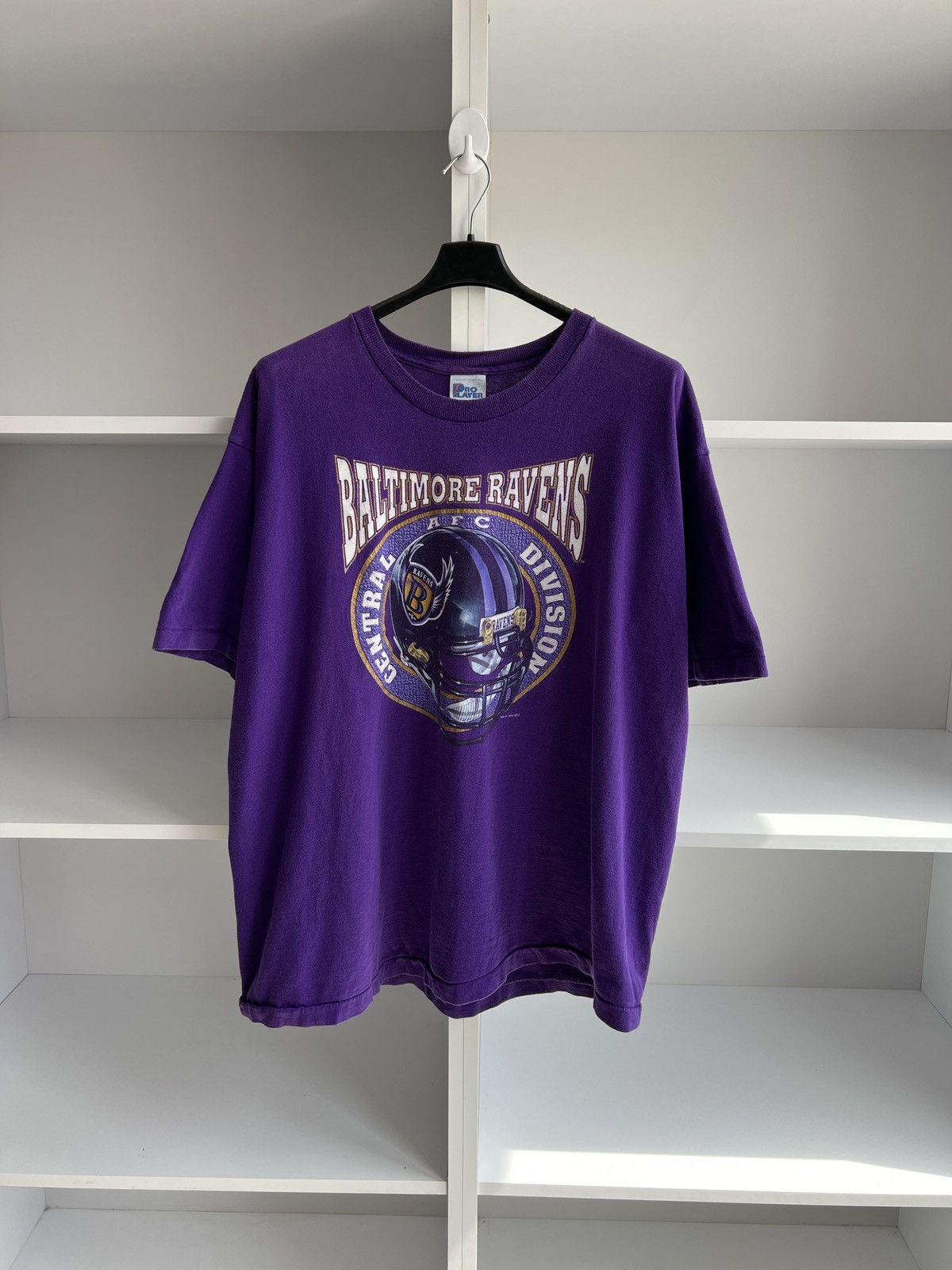 NFL × Vintage Vintage 1995 Baltimore Ravens T-Shirt Purple 90s NFL Team Size US XXL / EU 58 / 5 - 4 Thumbnail