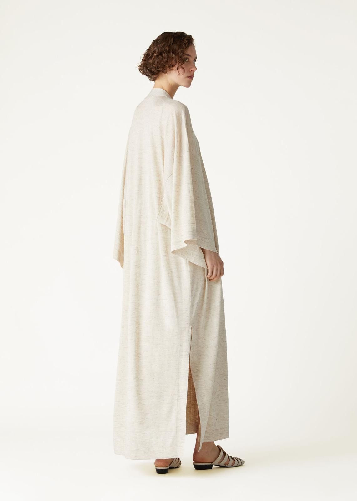 Loro Piana o1srvl11e0425 FAN6390 Long Cocooning Cardigan in Beige Size XS / US 0-2 / IT 36-38 - 5 Thumbnail