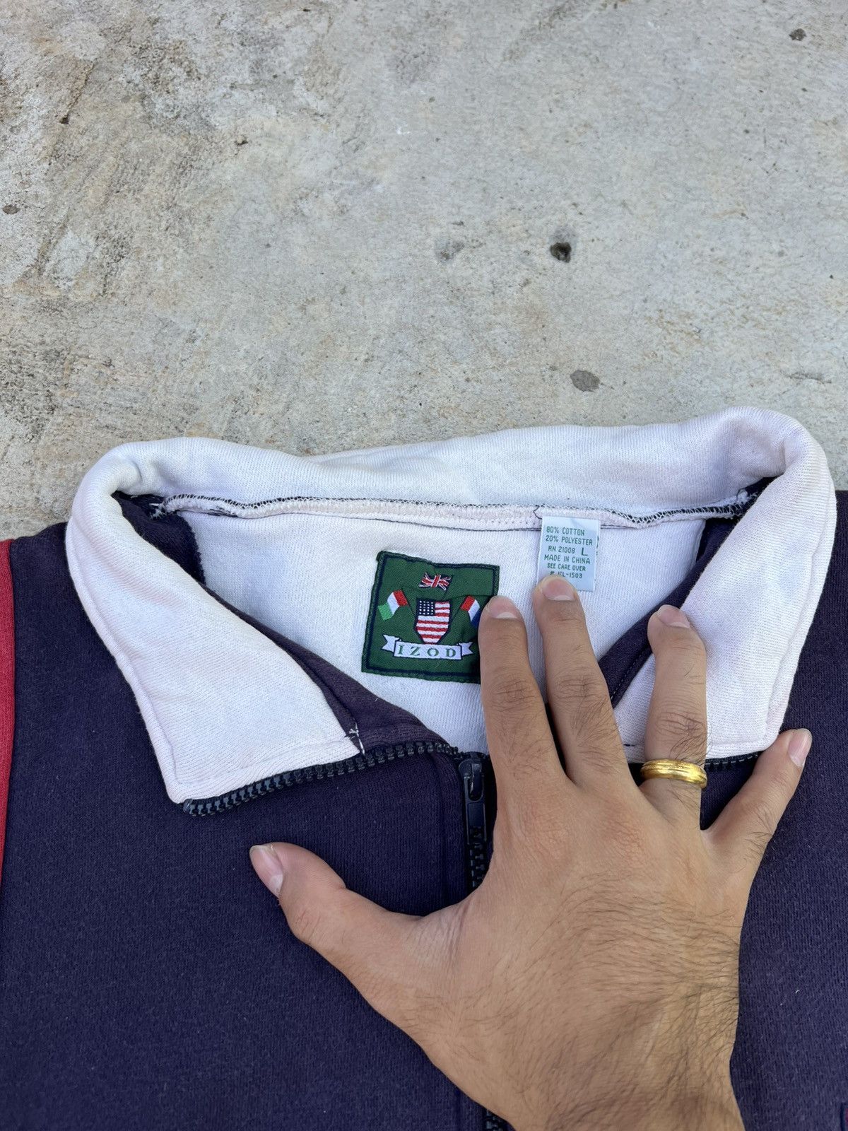 Izod Izod Half Zip Size US L / EU 52-54 / 3 - 7 Thumbnail