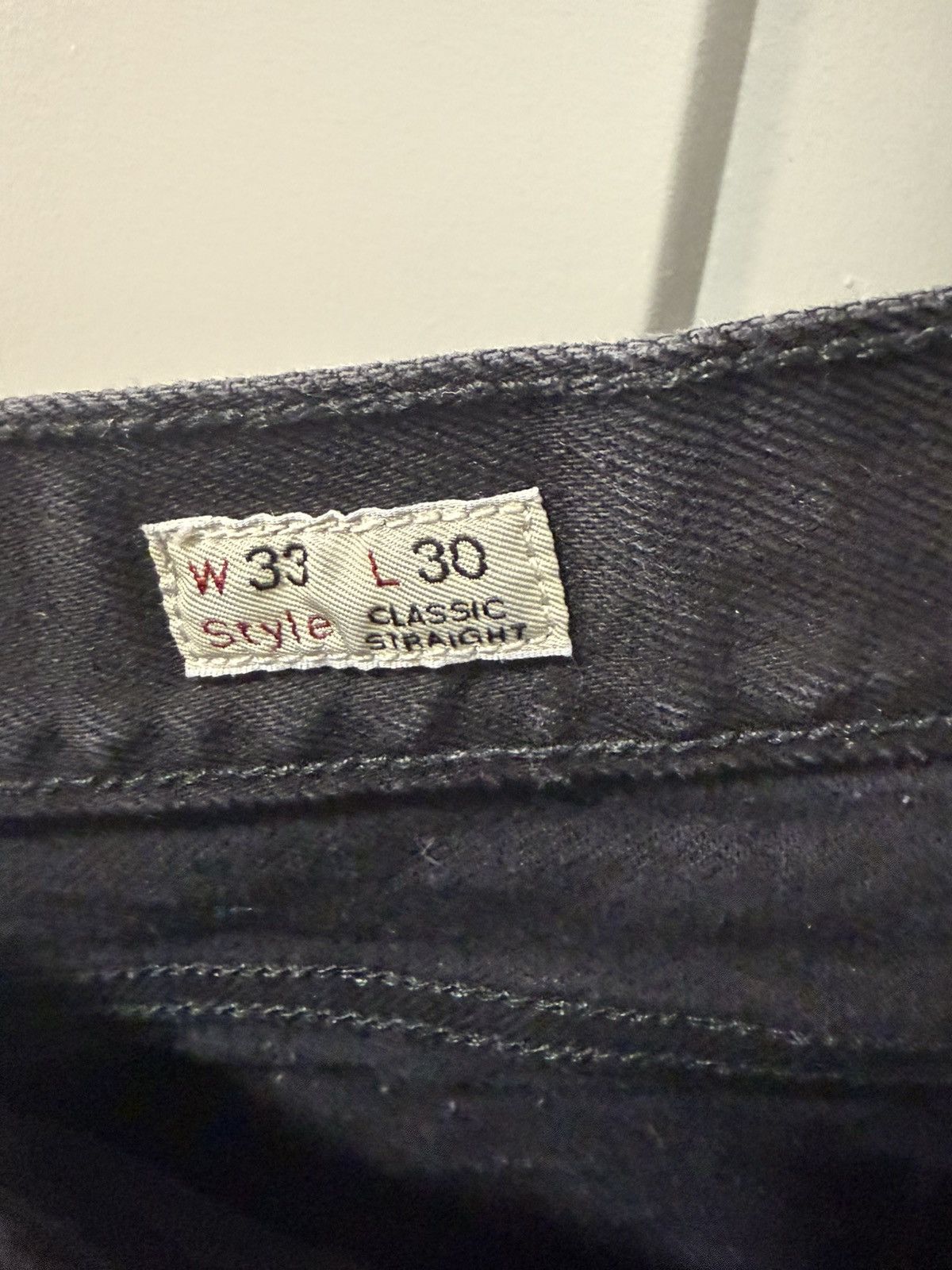 J.Crew J.Crew Classic Straight Leg Black Denim Size US 33 - 2 Thumbnail