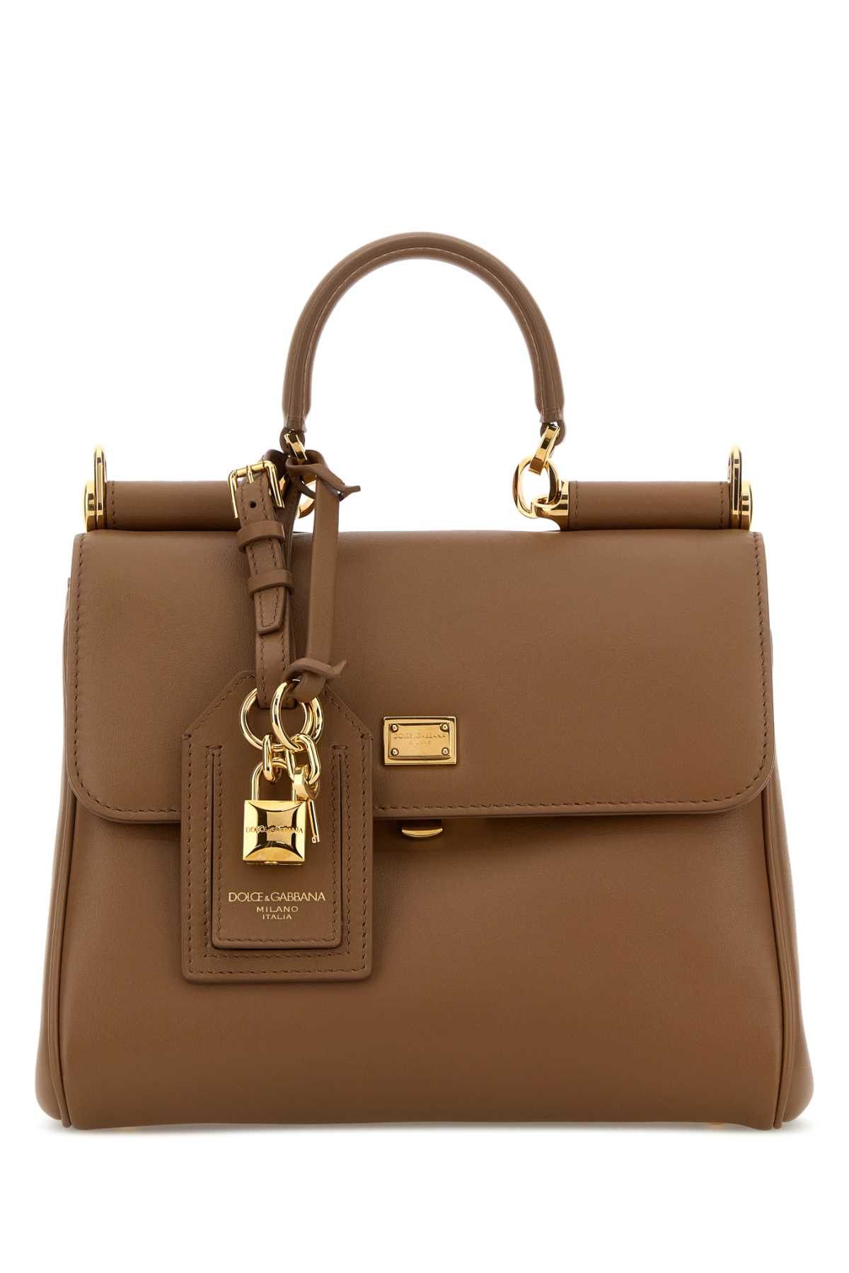 Dolce & Gabbana Biscuit Leather My Sicily Handbag Size ONE SIZE - 1 Thumbnail