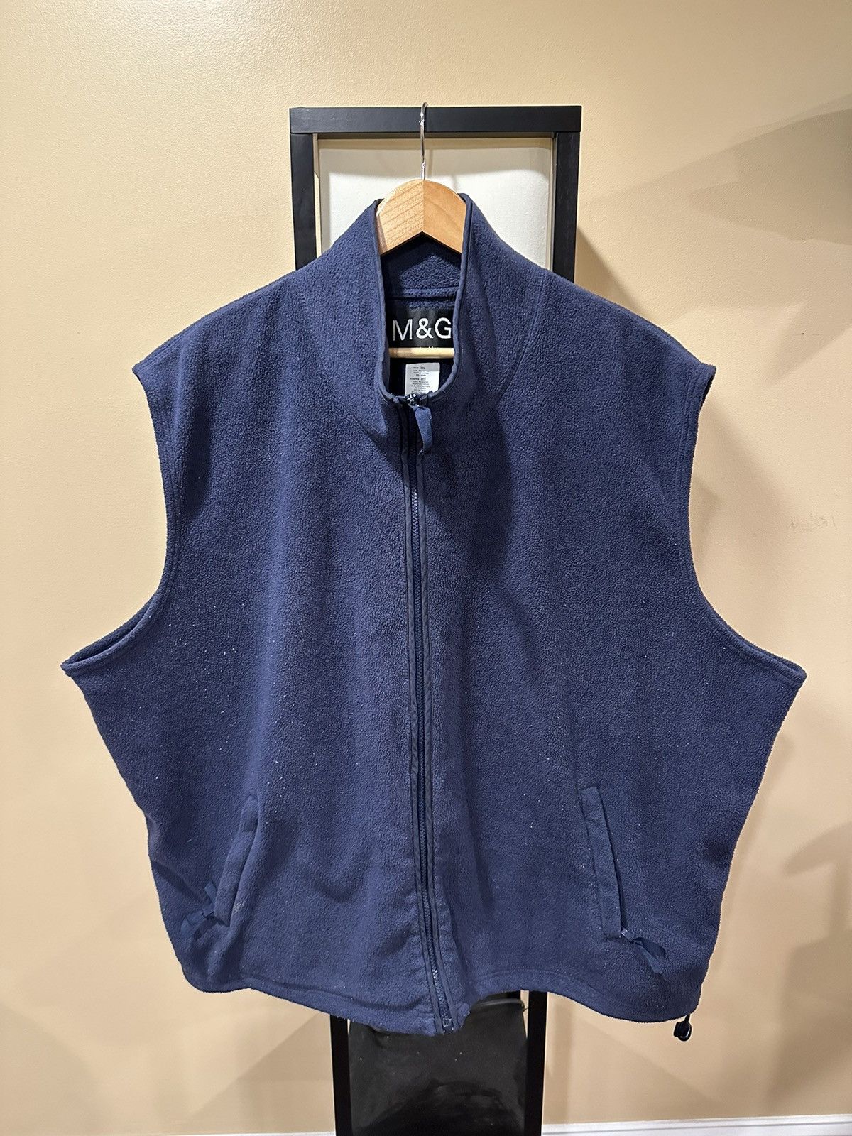 Vintage Vintage Marcel & Gabby Blue Navy Fleece Vest Size US XXL / EU 58 / 5 - 3 Thumbnail