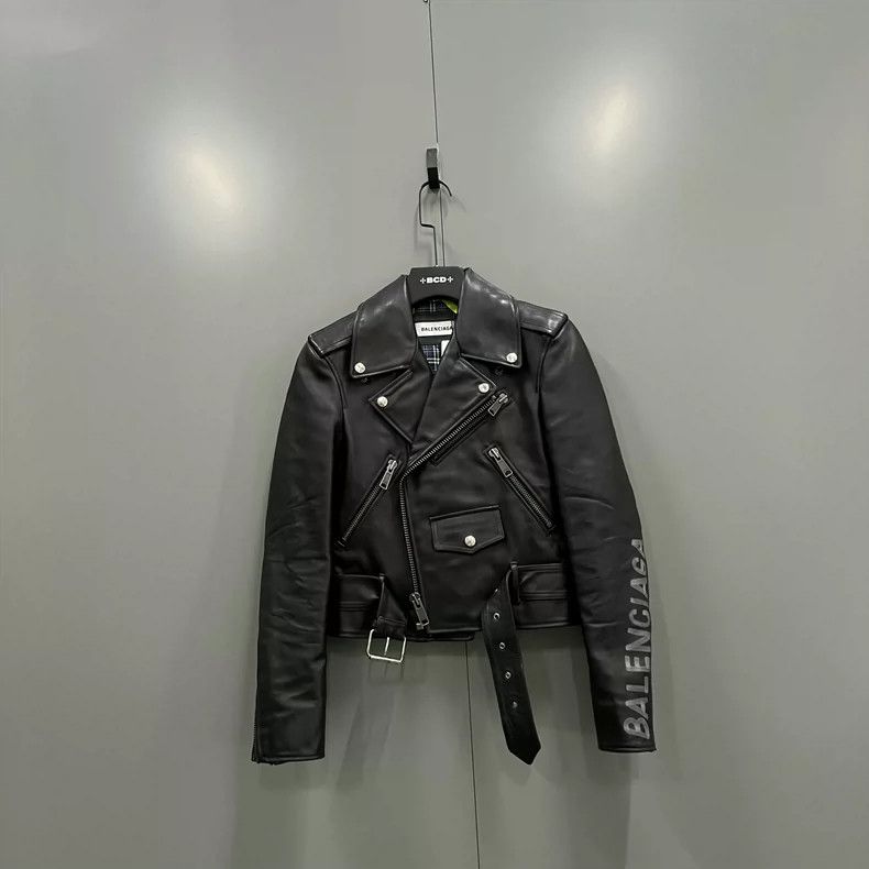 Balenciaga Balenciaga Black Graffiti Logo Leather Jacket - dmc Size US S / EU 44-46 / 1 - 1 Thumbnail