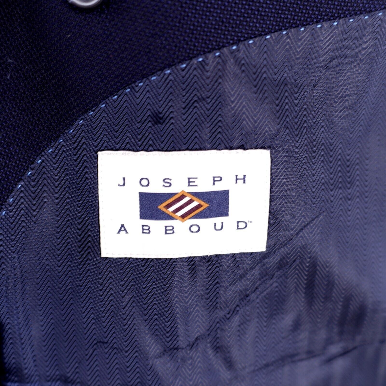 Joseph Abboud Joseph Abboud Reda Super 110s Textured Wool Blue 2 Silver Bu Size 50R - 10 Thumbnail