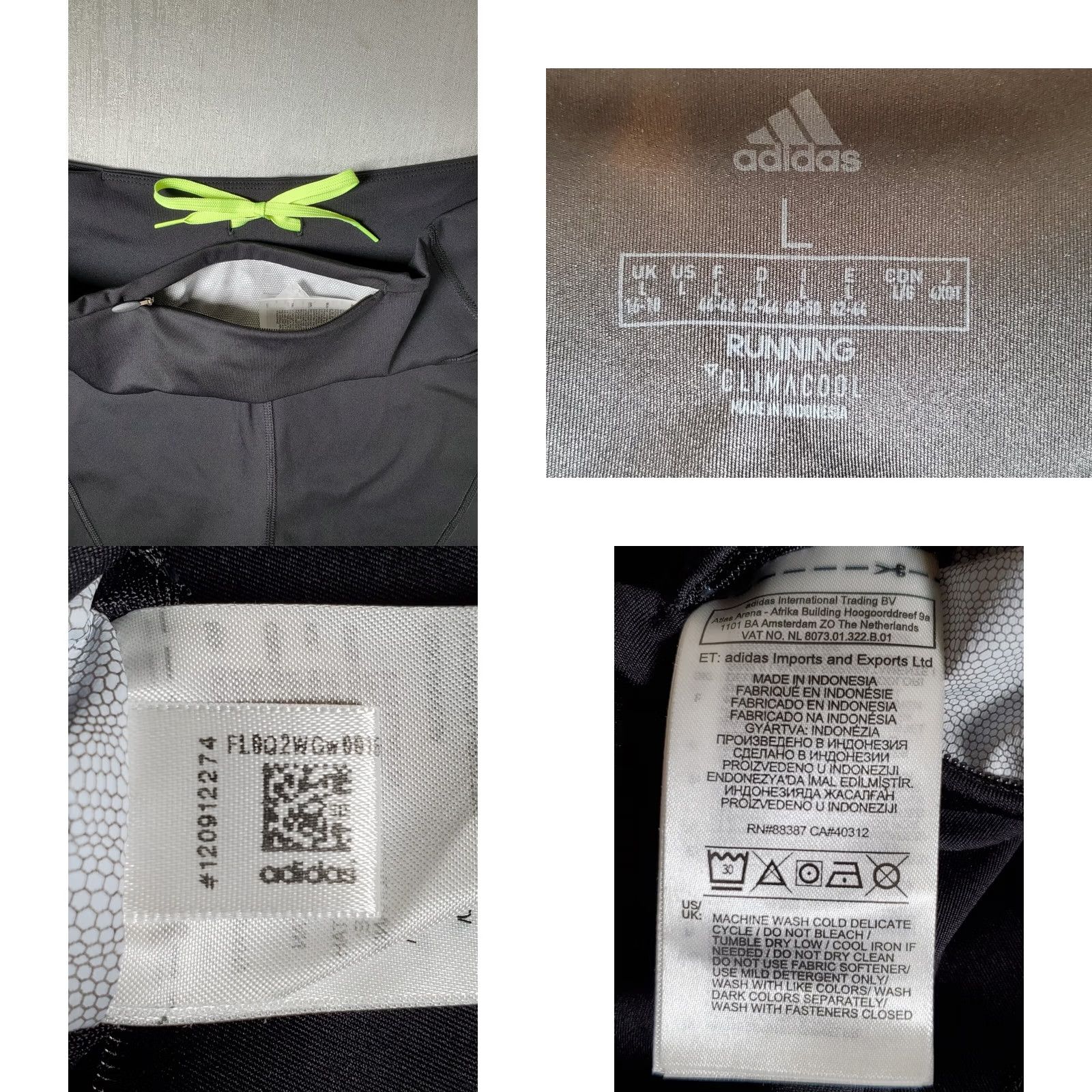 Adidas Adidas Climacool Leggings Running 2019 Boston Marathon B.A.A. Women's L Black Blue Socks? Size 36" / US 14 / IT 50 - 8 Thumbnail