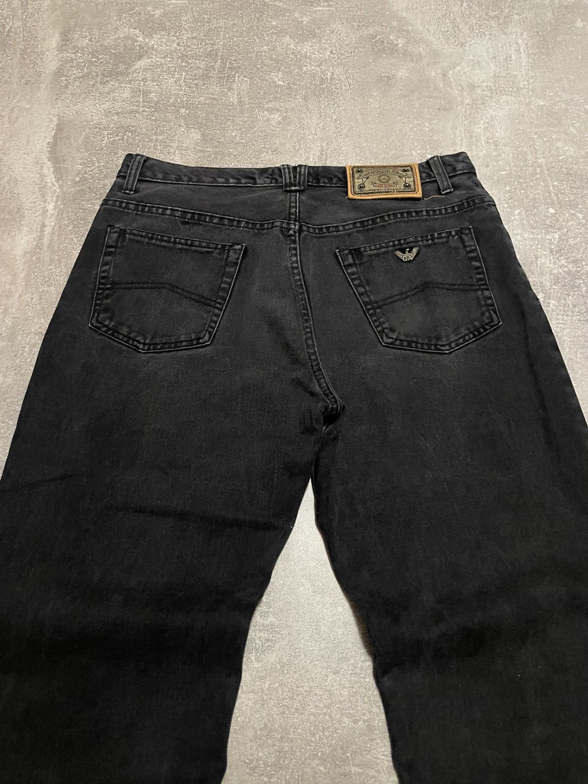 Armani Vintage Armani Jeans Black Regular Fit Denim Size 34 Size US 34 / EU 50 - 12 Thumbnail