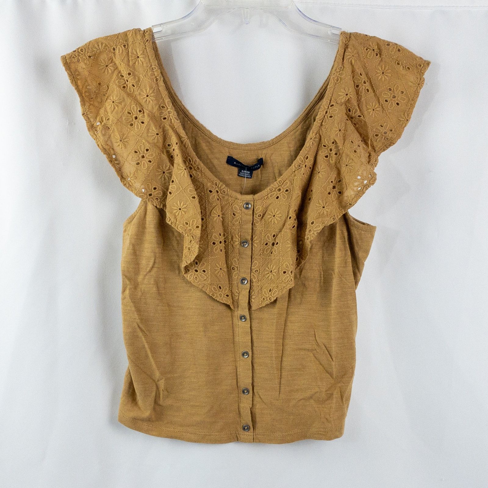 American Eagle Outfitters American Eagle Brown Floral Tank Top Blouse Womens Small Size S / US 4 / IT 40 - 1 Thumbnail