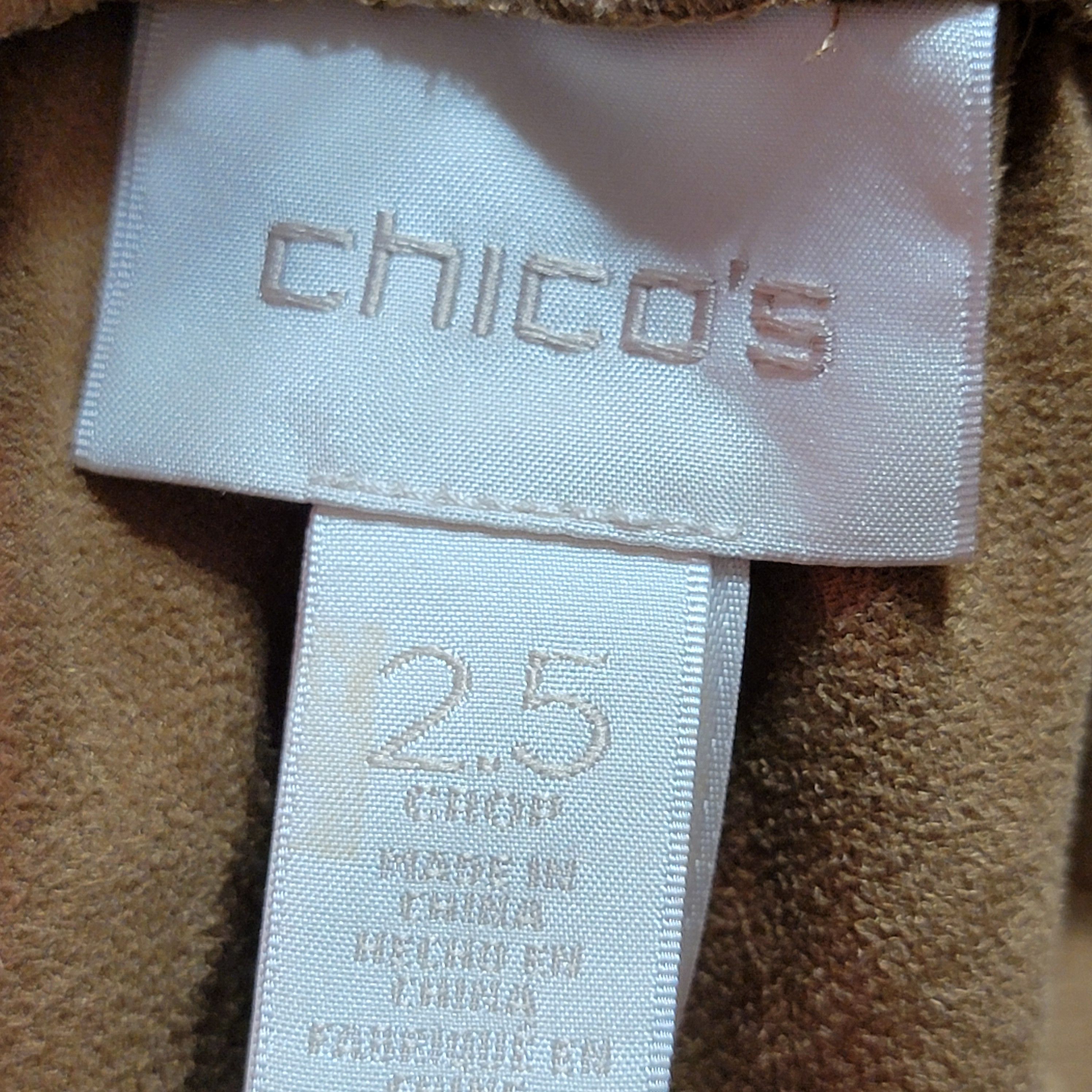 Chicos Chico's Brown Suede-Like Crop Pants - Size 2.5 (14) Size 37" - 4 Thumbnail