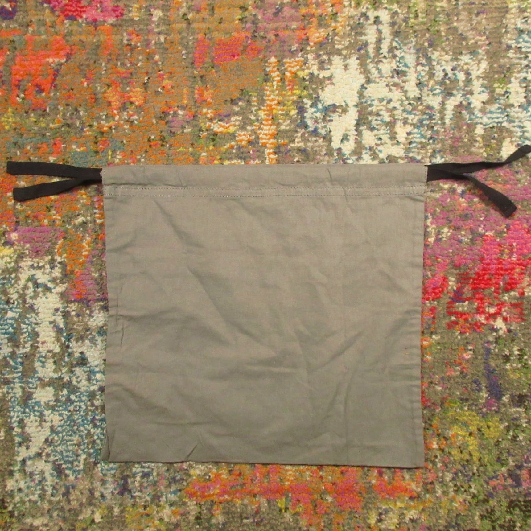 Allsaints ALL SAINTS Bag Cloth Gift Dust Bag Gray 15x15 Drawstrings Cotton Logo Unisex L EUC Size ONE SIZE - 2 Thumbnail