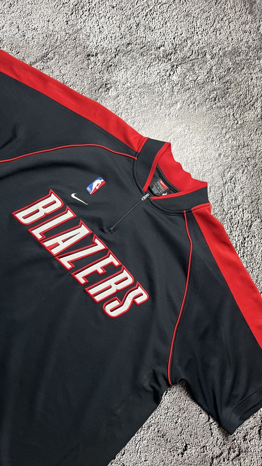 Nike VTG 90’s Portland Trail Blazers NBA warm up nike jersey y2k Size US L / EU 52-54 / 3 - 2 Thumbnail