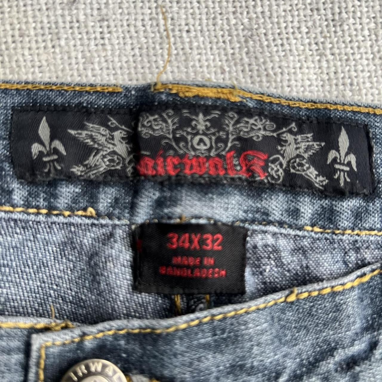 Airwalk Vintage 2000s/Y2K Dark Wash Airwalk Grunge Skater Denim Jeans ! Size US 35 - 8 Thumbnail