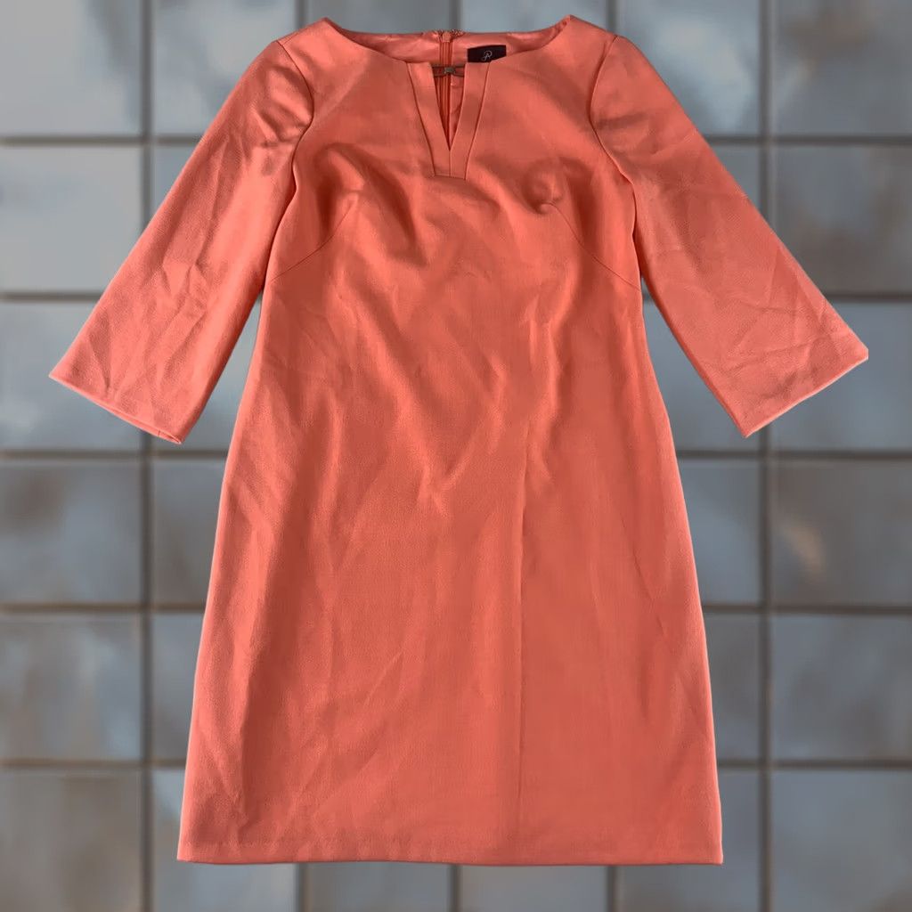 Adrianna Papell ADRIANNA PAPELL DRESS WOMENS SIZE 4 PINK 3/4 SLEEVE TUNIC STYLE 011261170 NWT Size S / US 4 / IT 40 - 1 Thumbnail