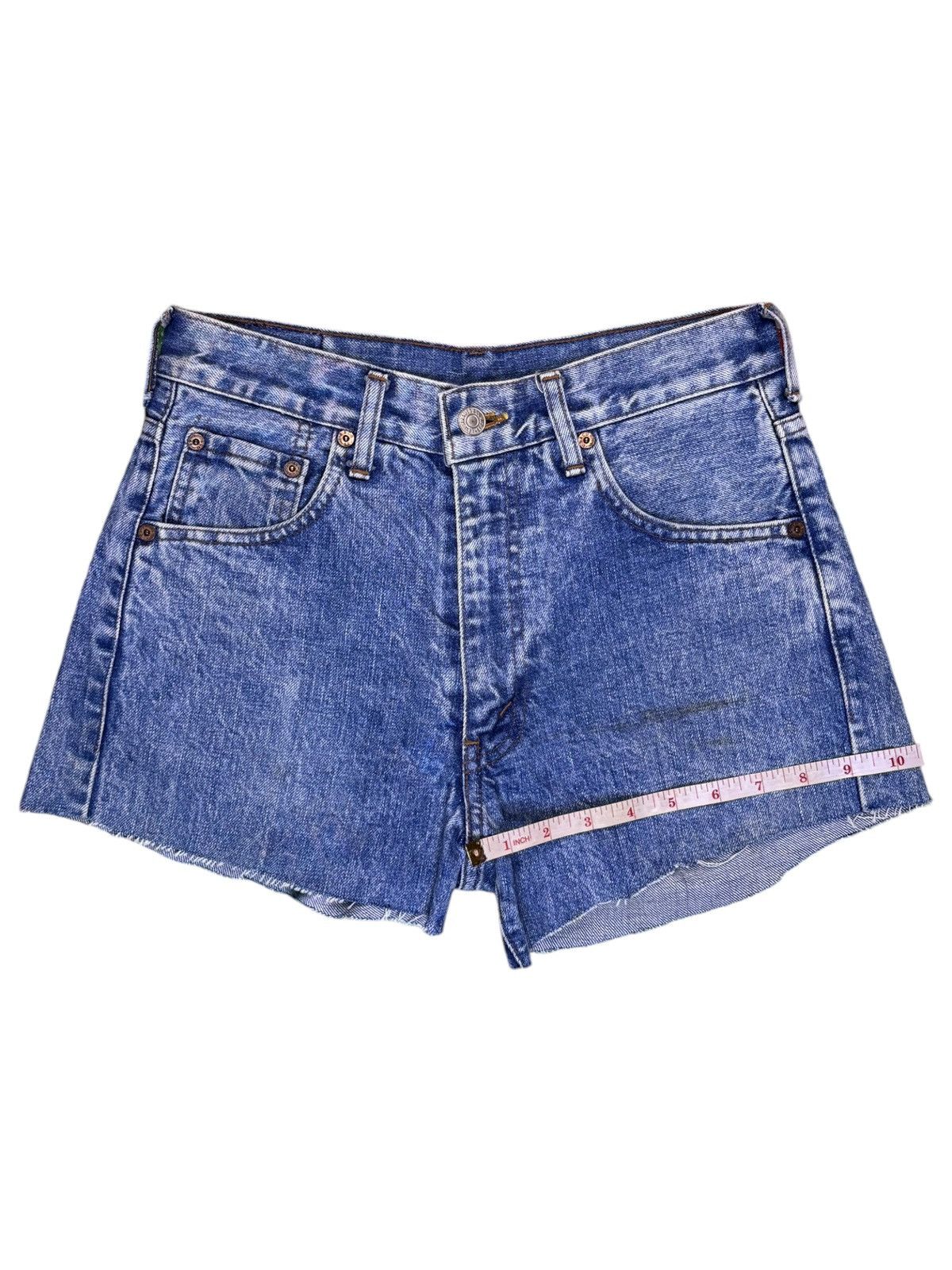 Levi's Vintage 90s Levis 502xx Big E Selvedge Jean Shorts Size 28" / US 6 / IT 42 - 17 Thumbnail