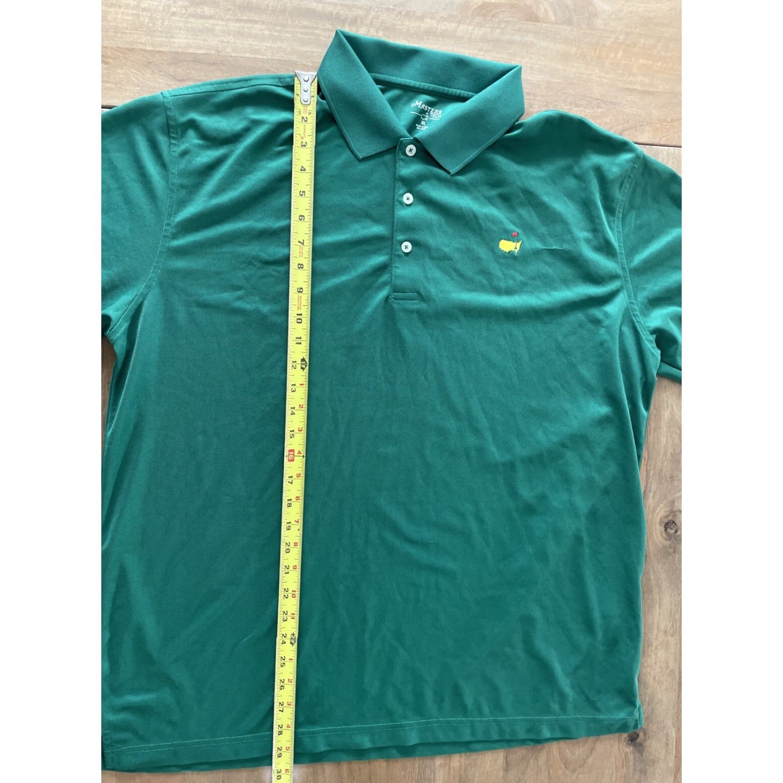 Vintage Masters Tech Polo Shirt Mens XL Green Performance Knit Augusta Golf Flag Preppy Size US XL / EU 56 / 4 - 6 Thumbnail