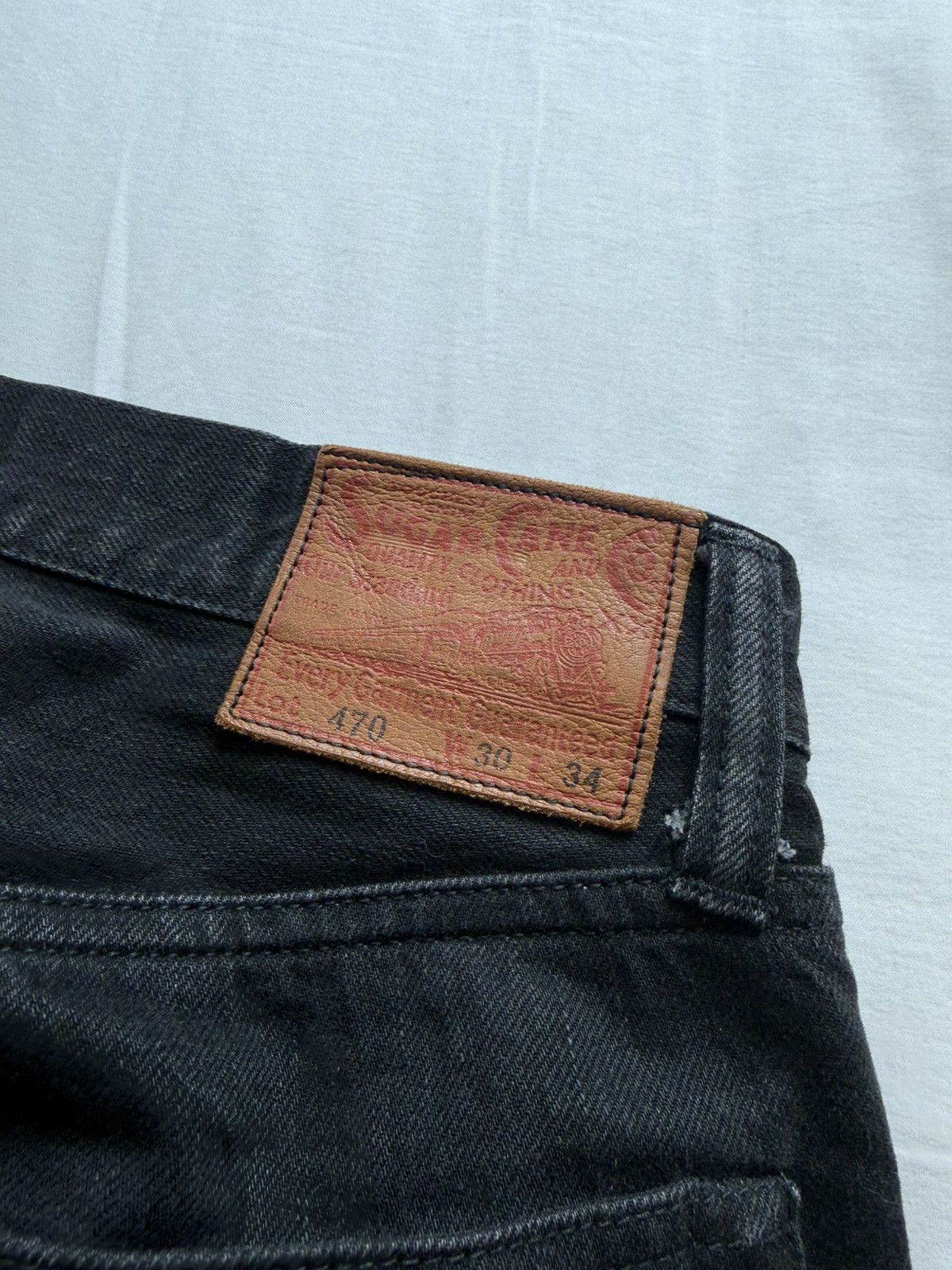 Sugar Cane Sugar Cane Black Denim Jeans Size US 30 / EU 46 - 2 Thumbnail