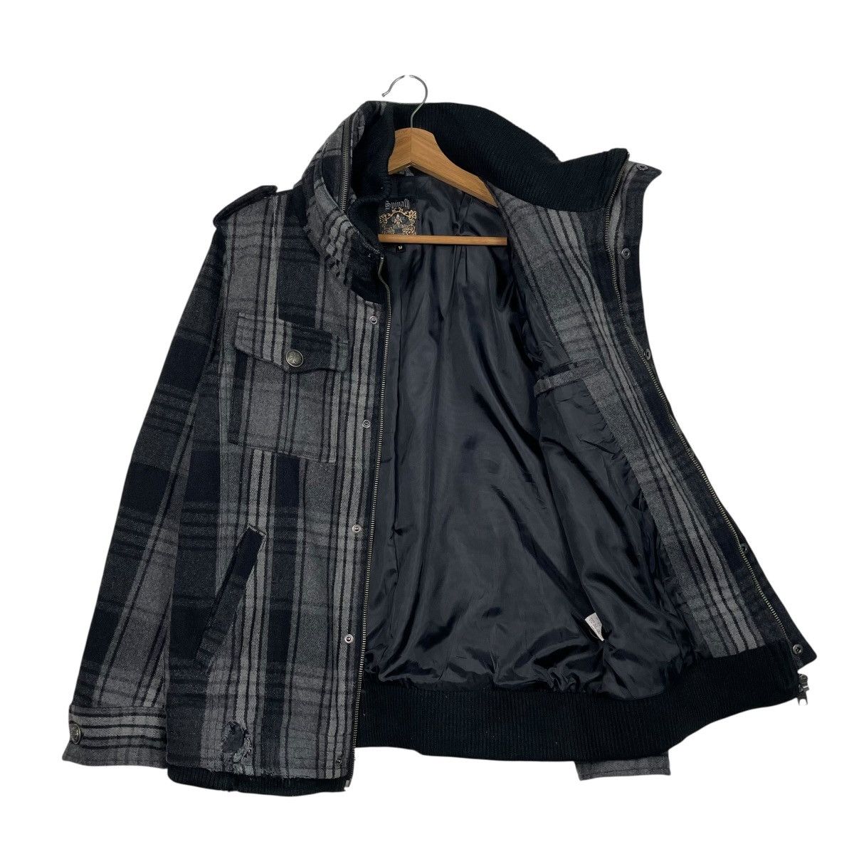 Spinash Japanese Brand Spinash Tartan Zipper Jacket Size US M / EU 48-50 / 2 - 9 Thumbnail