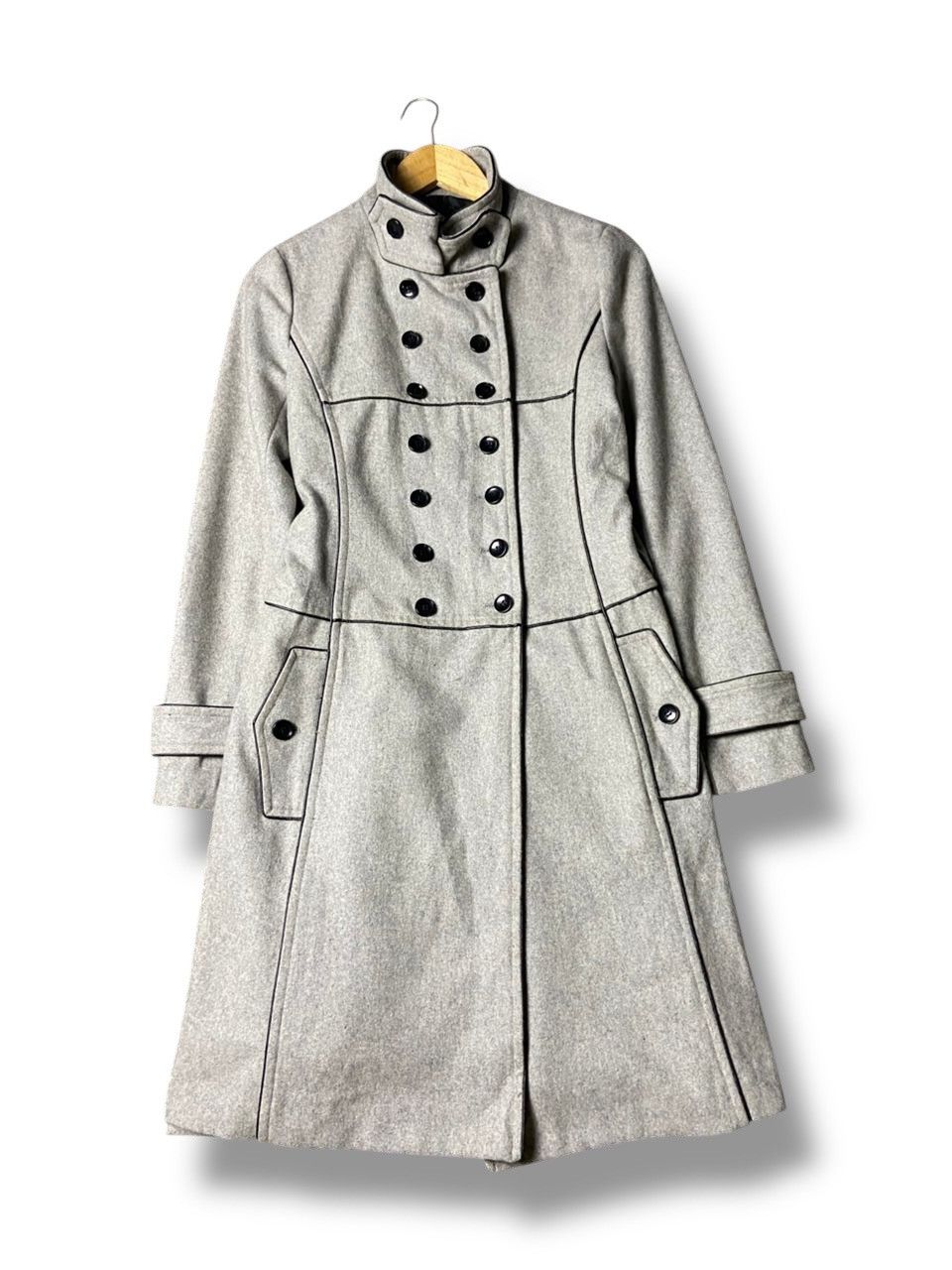 Tornado Mart Tornado Mart Femme Wool Trench Coat (172) Size XS / US 0-2 / IT 36-38 - 1 Thumbnail