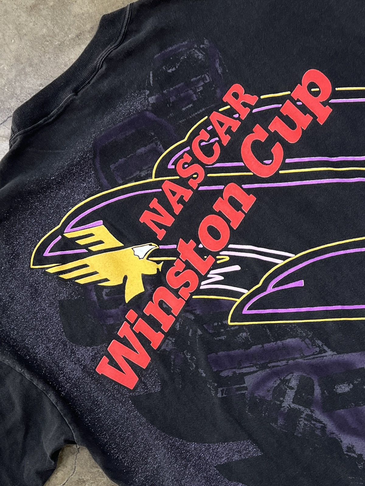NASCAR Vintage 90s AOP NASCAR Winston Cup Racing Tee XL Size US XL / EU 56 / 4 - 4 Thumbnail