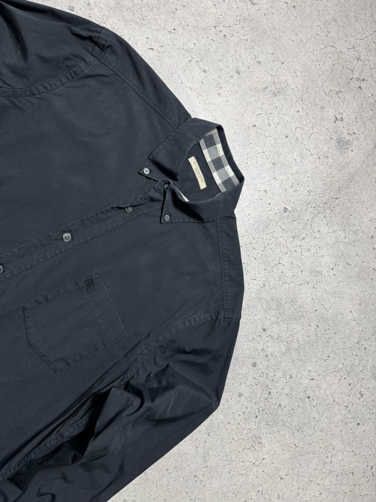 Burberry Burberry Brit Black Luxury Button Up Shirt Size L Vintage Size US L / EU 52-54 / 3 - 5 Thumbnail