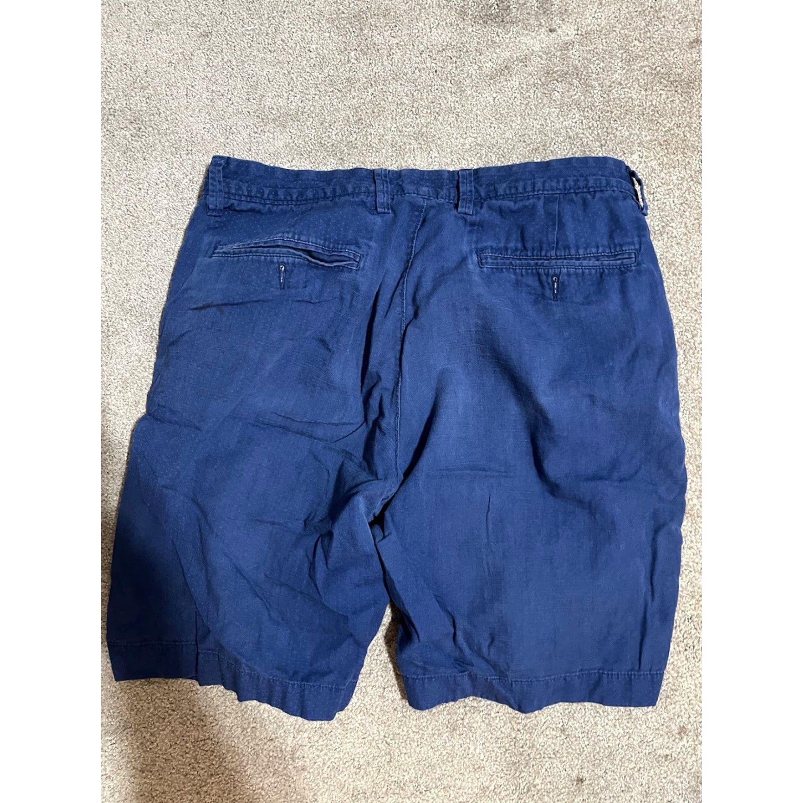 J.Crew J.CREW Chino Shorts Mens 31 Cotton Blue Club Short 11” Length Regular Inseam 11 in Front Flat Front Zip Pocket Mens Everyday Casual Travel Size US 31 - 2 Thumbnail