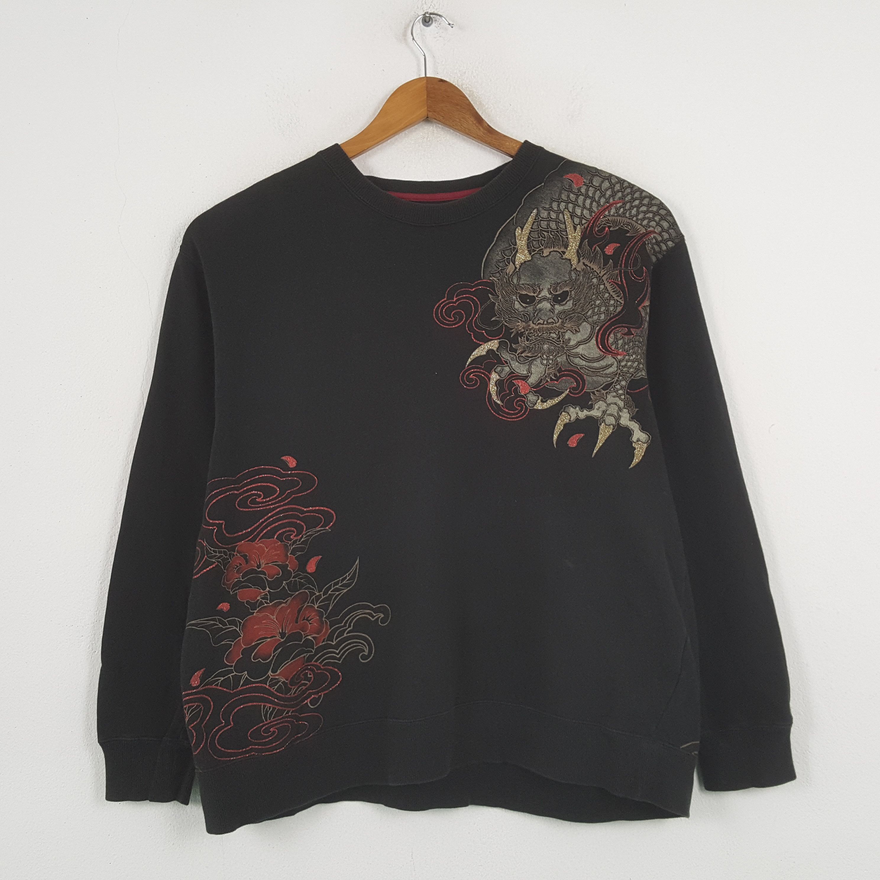 Japanese Brand Vintage SORRIDERE DRAGON Japanese Brand Sweatshirt C291N25 Size US XL / EU 56 / 4 - 3 Thumbnail