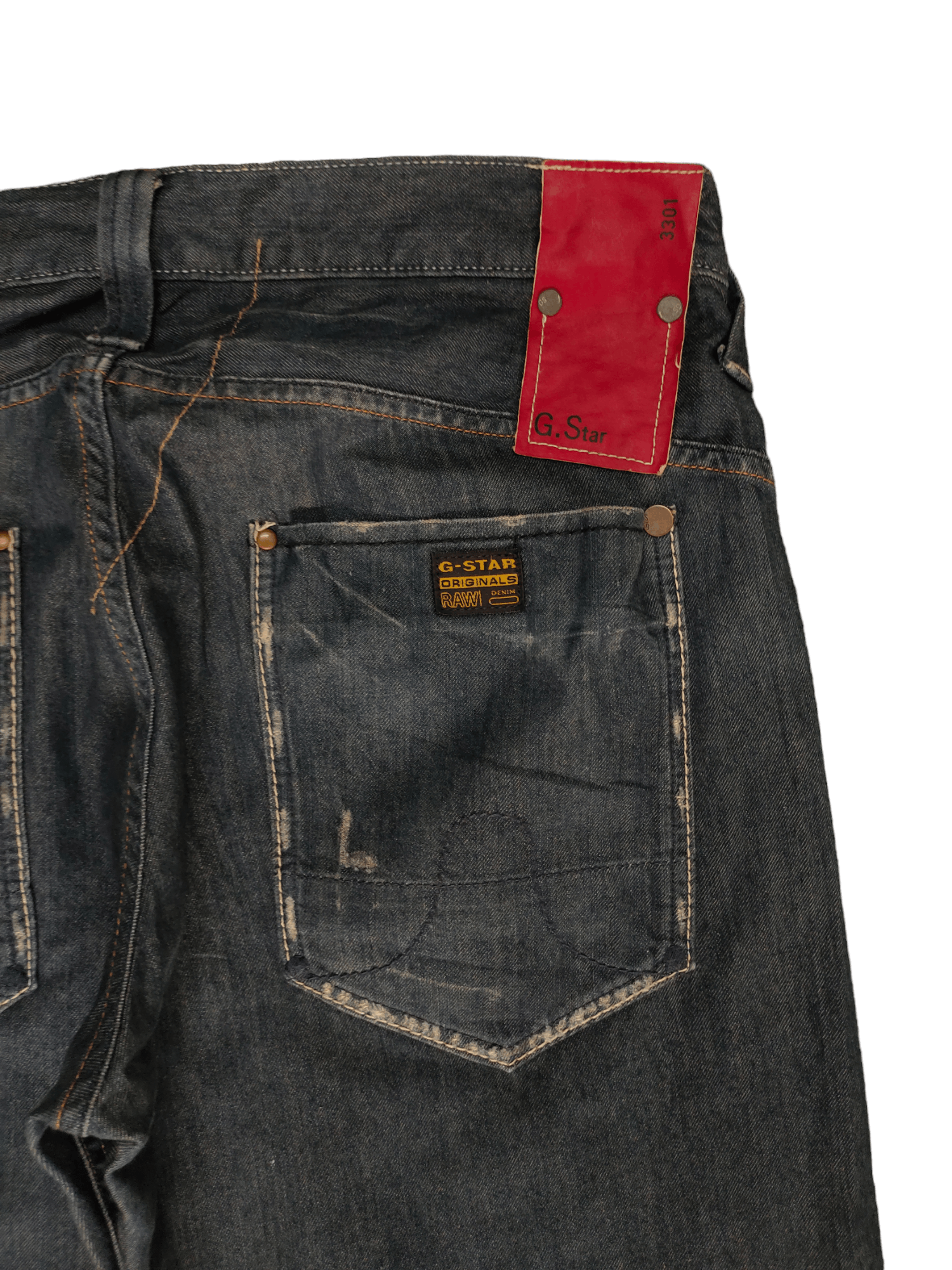 G-Star Loose Jeans G-Star Raw Distress Denim Wide Leg Y2k Size US 33 - 12 Thumbnail
