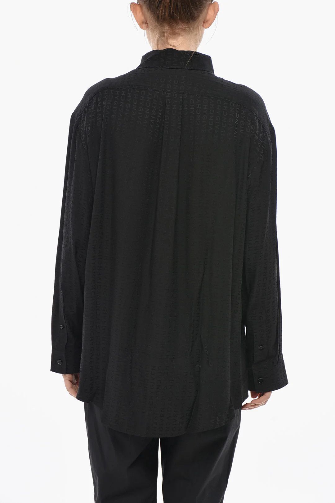 Givenchy og1mm0326 Silk Blouse in Black Size S / US 4 / IT 40 - 2 Thumbnail