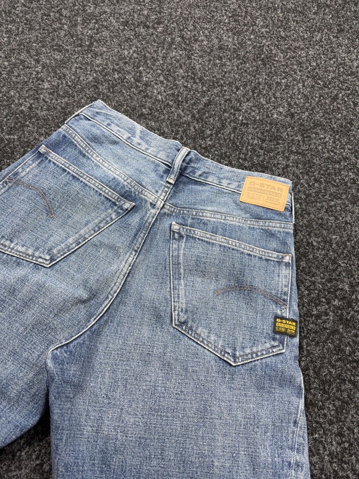 G-Star Vntg 00s G-Star RAW Contor 3D Wide Tapered Washed JeansY2K Size 25" / US 0 / IT 36 - 16 Thumbnail