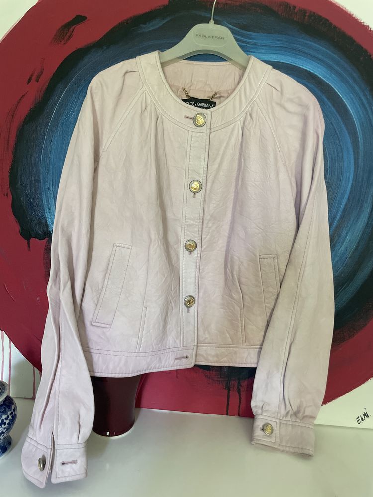 Dolce & Gabbana Dolce Gabbana Leather Jacket Size S / US 4 / IT 40 - 1 Thumbnail