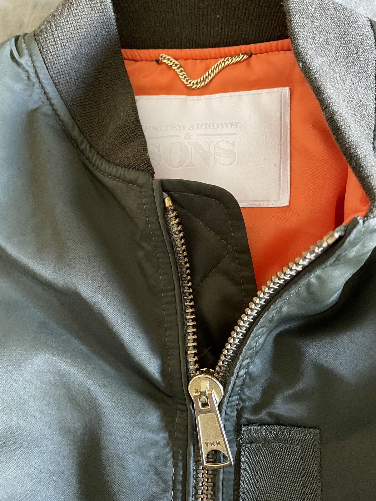 United Arrows Men’s 🇯🇵 United Arrows & Sons Nylon MA-1 Bomber Jacket Sz M Size US S / EU 44-46 / 1 - 2 Thumbnail
