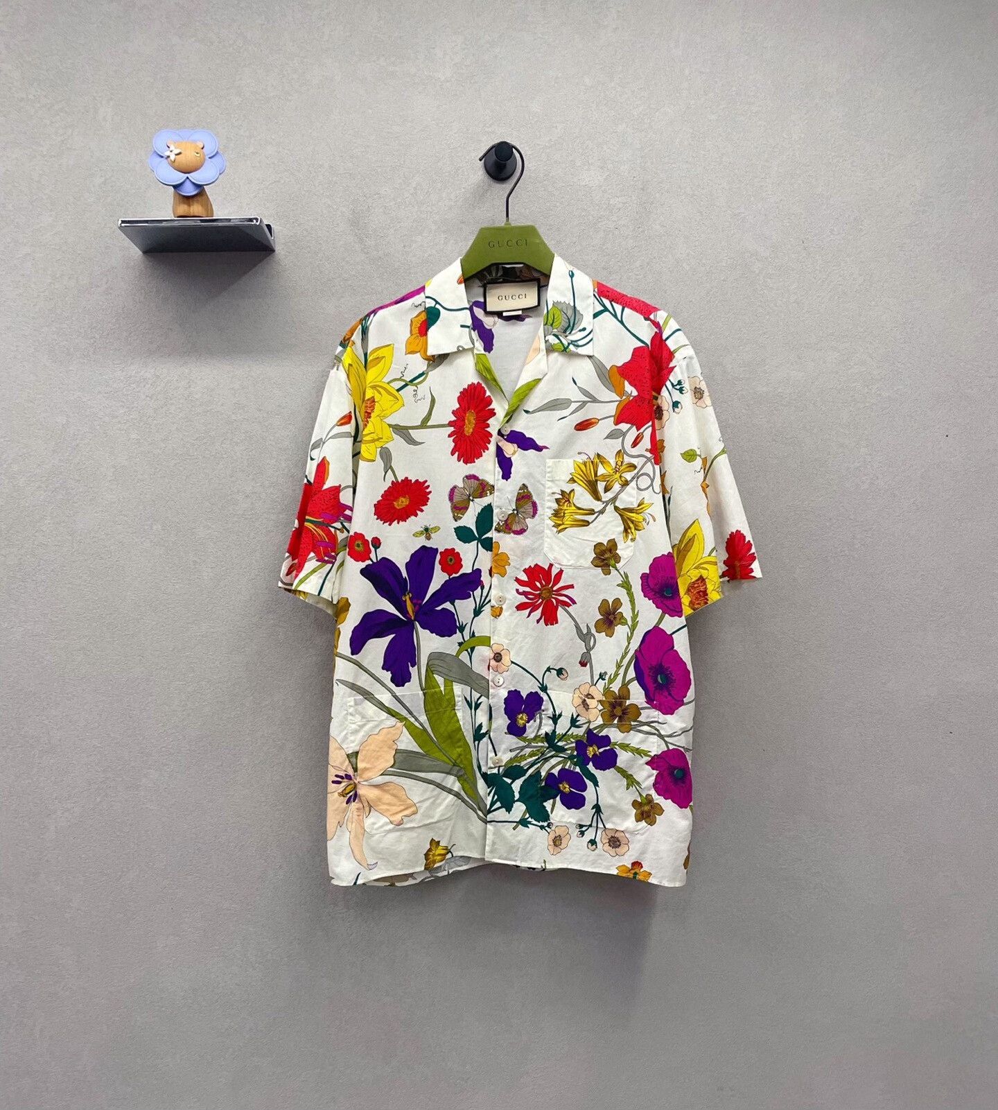 Gucci gucci floral short sleeve white shirt Size US L / EU 52-54 / 3 - 1 Thumbnail