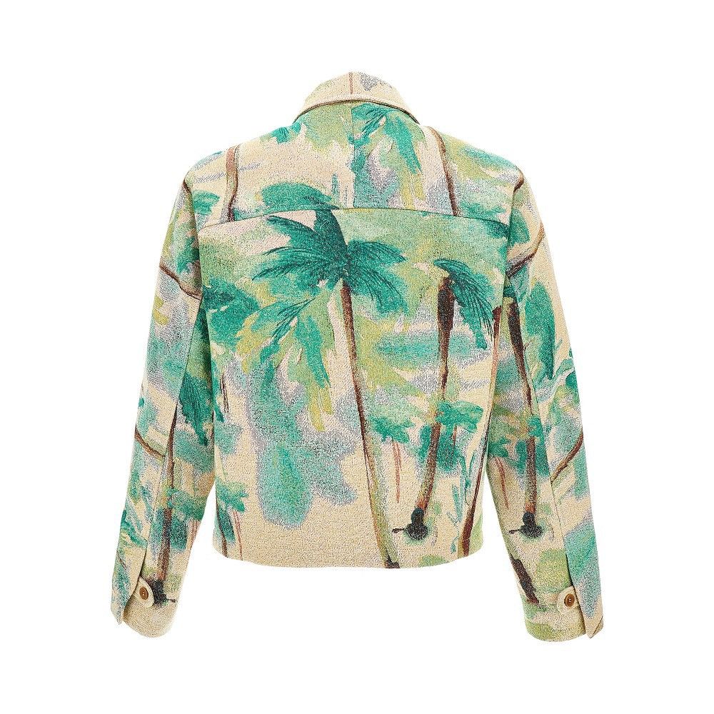 Emporio Armani !DS! FW22 Emporio Armani Green Palm Tree Summer Jacket Size US M / EU 48-50 / 2 - 3 Thumbnail
