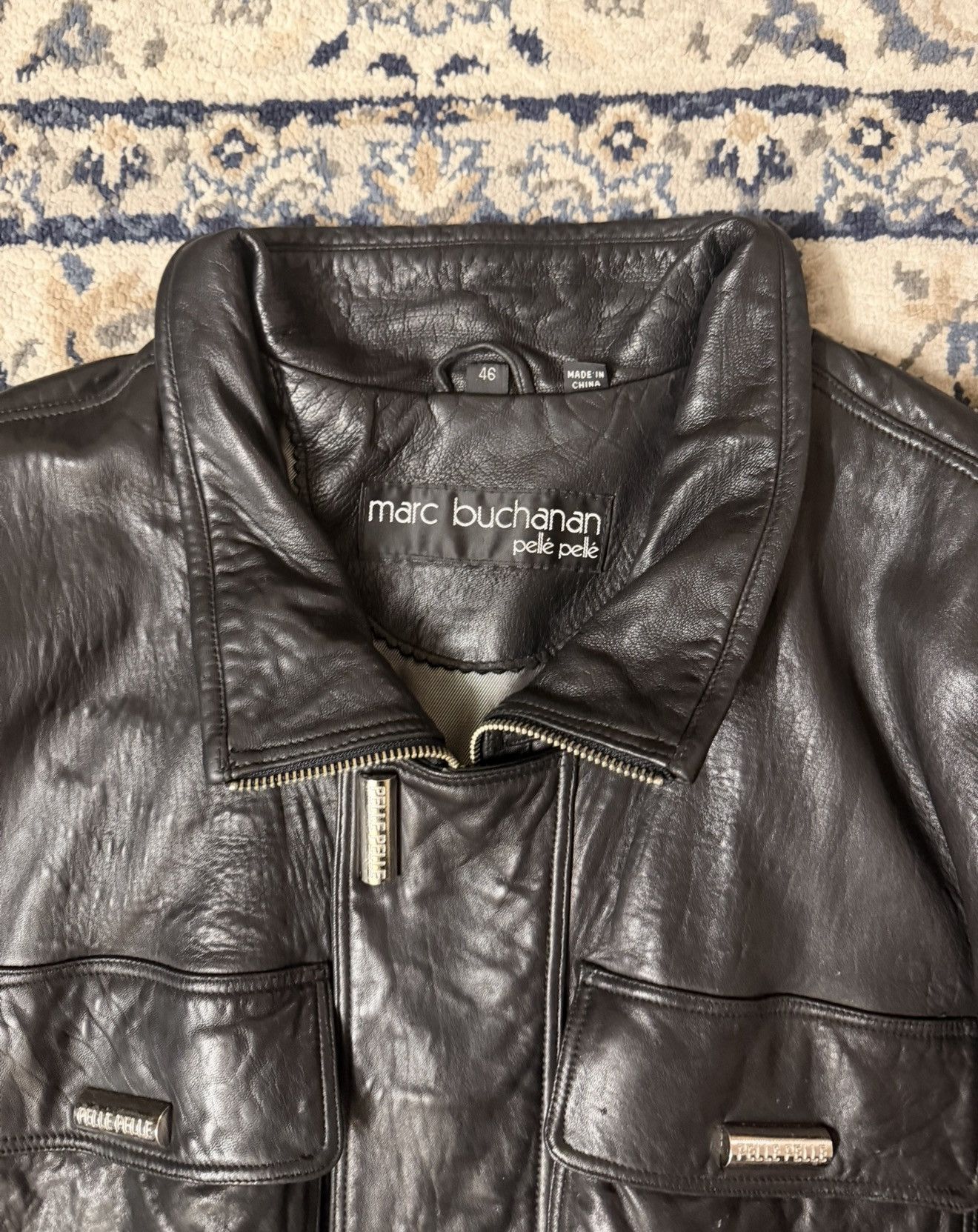 Pelle Pelle Vintage 90s pelle pelle leather jacket. Thrifted Size US M / EU 48-50 / 2 - 2 Thumbnail