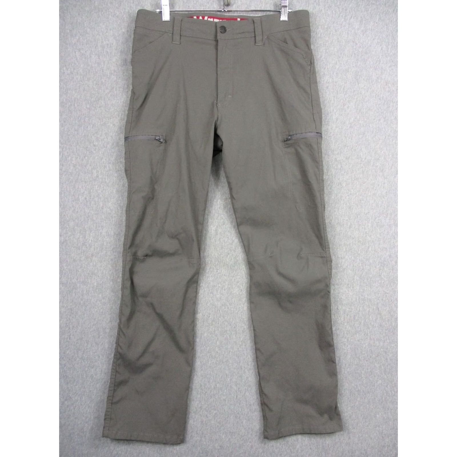 Vintage Pants Mens 34x31 Gray Cargo Nylon Stretch Hiking Outdoor Zip Pockets Travel Size US 34 / EU 50 - 2 Thumbnail