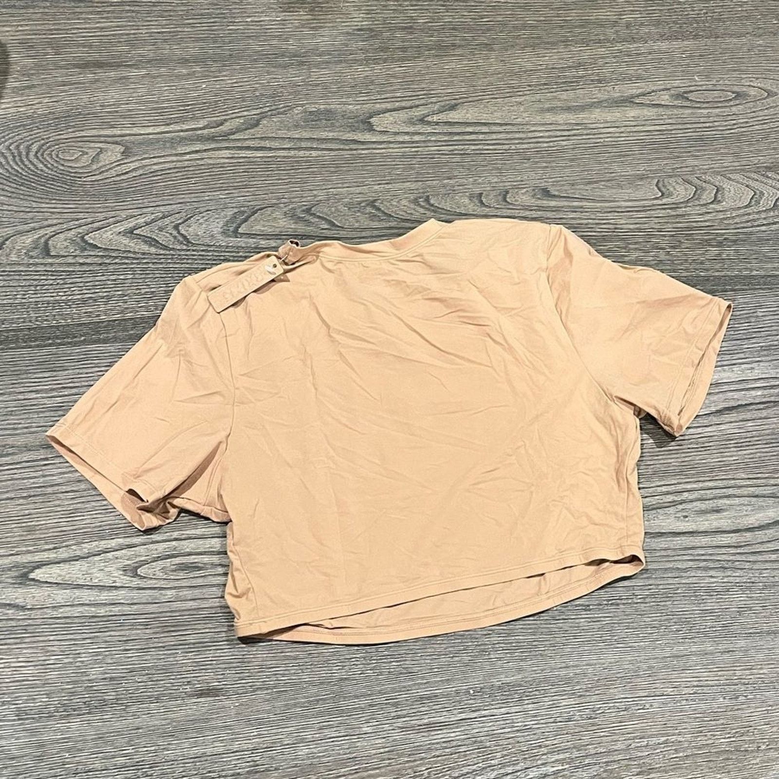 SKIMS NWT Skims Fits Everybody Super Cropped T-Shirt Ochre 2X Size XXL / US 16-18 / IT 52-54 - 4 Thumbnail