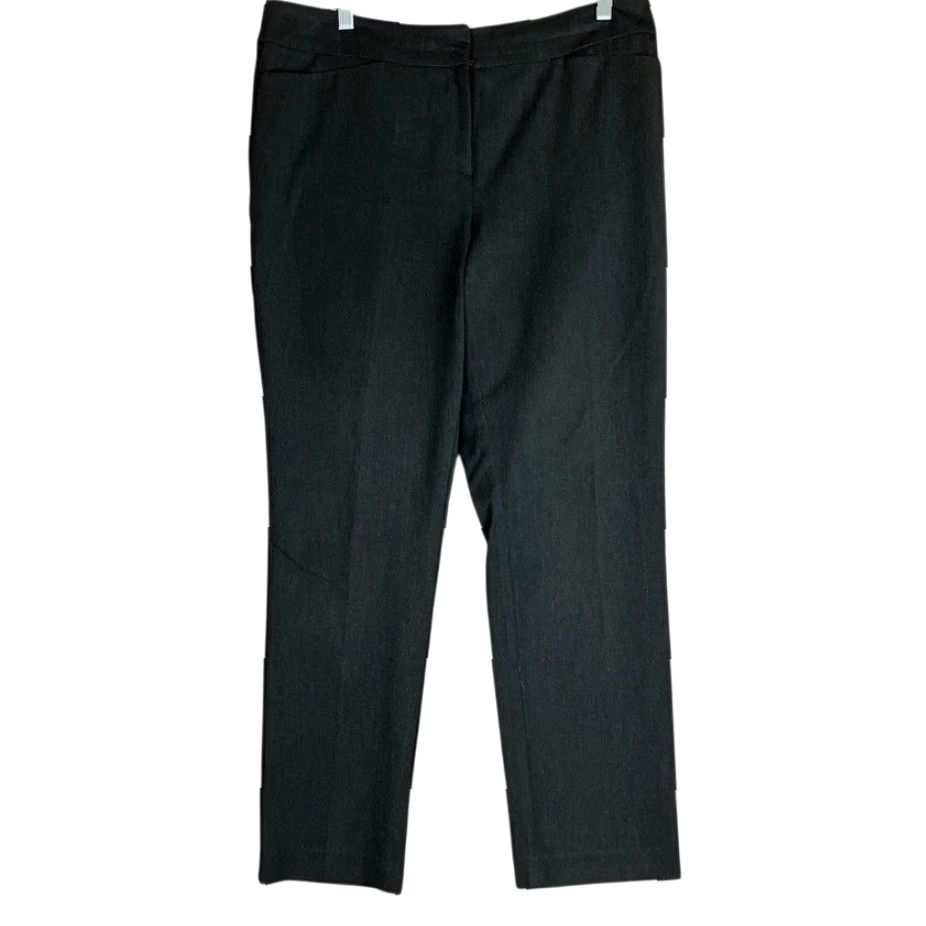 Ann Taylor Ann Taylor Factory Pants Womens Black Mid Rise Tapered Leg Stretch 10P Size 24" / US 00 / IT 34 - 2 Thumbnail