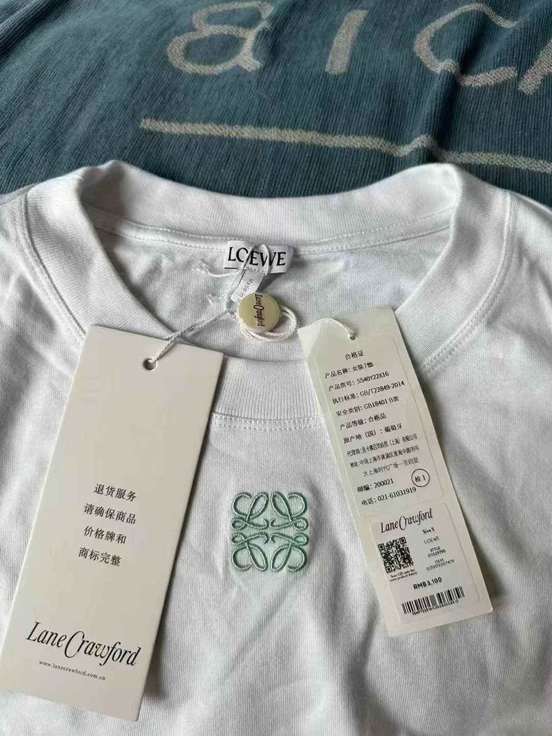 Loewe LOEWE Embroidered logo short sleeve Size S / US 4 / IT 40 - 2 Thumbnail
