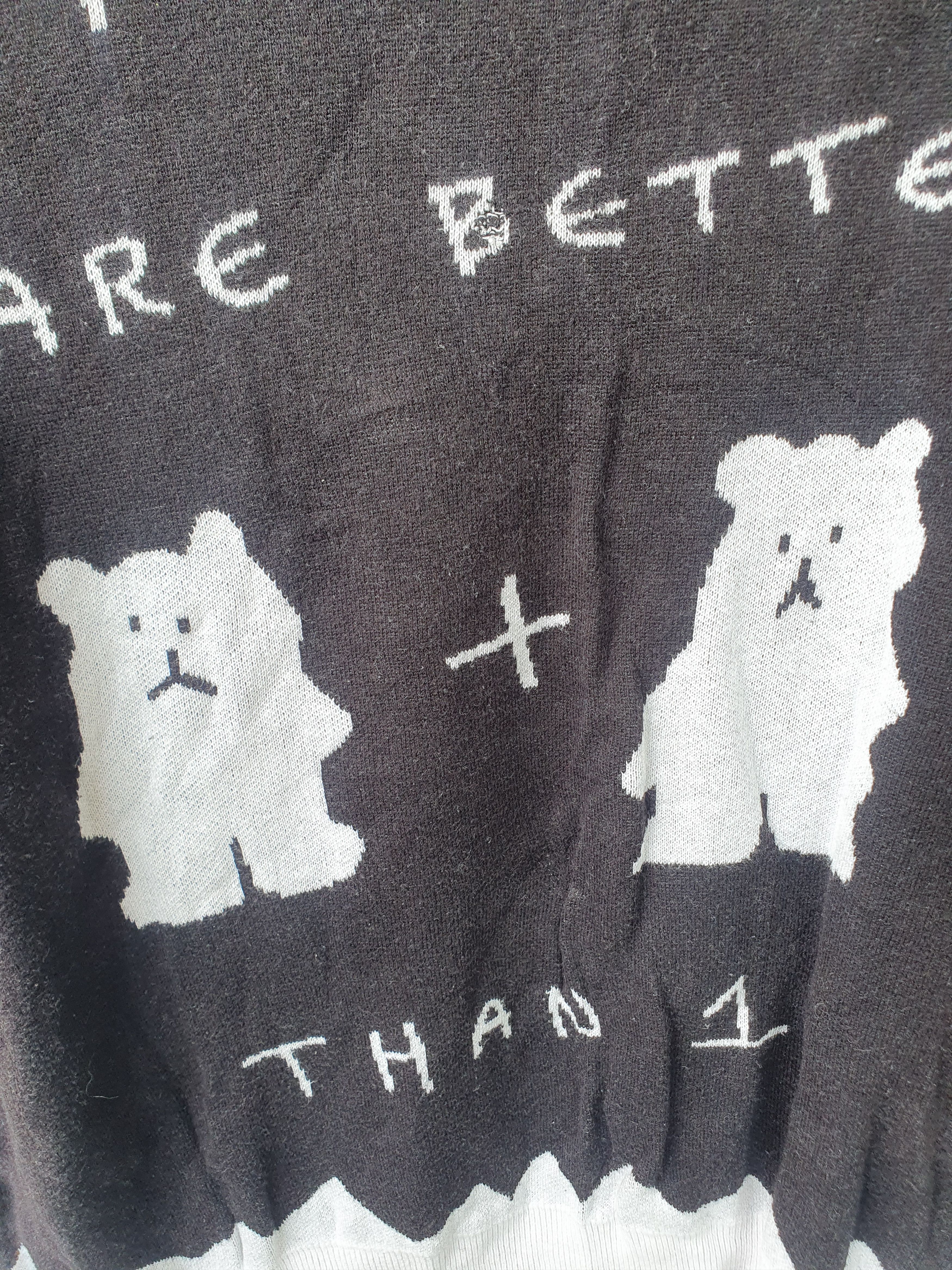 Teddy Fresh Teddy Fresh Two Teds Are Better Than One Sweater sz XL Size XL / US 12-14 / IT 48-50 - 9 Thumbnail