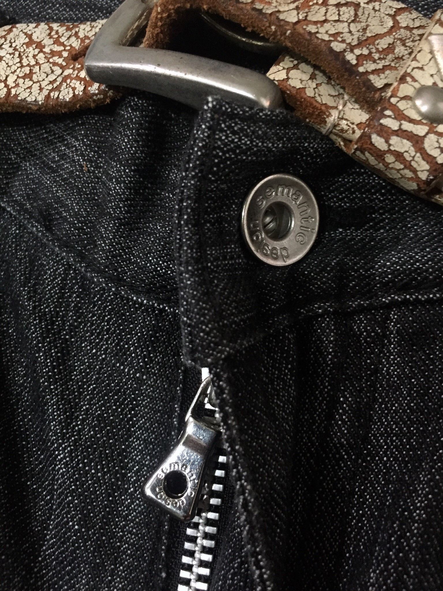 semanticdesign Semantic Design Black Wash Flare Denim Pants Size US 33 - 5 Thumbnail
