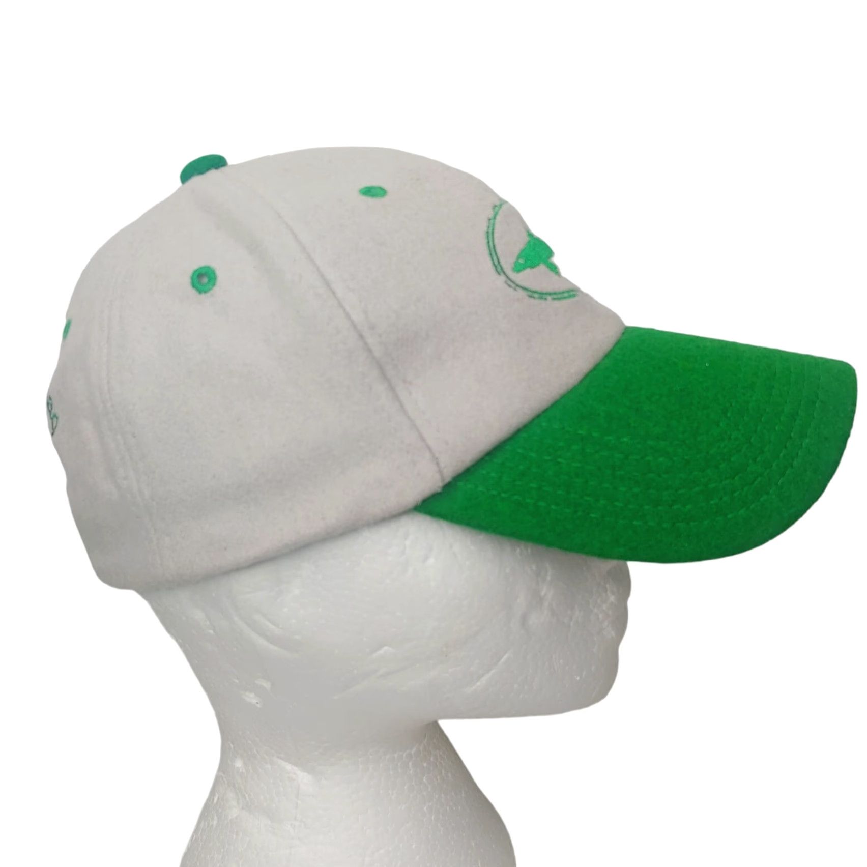 Vintage Dogfish Head Brewery Cap Hat Snap Back Wool Blend Tan Green Craft Beer Brew Baseball Cap Adjustable Men Beige Green Logo Brewer Fans Size ONE SIZE - 6 Thumbnail