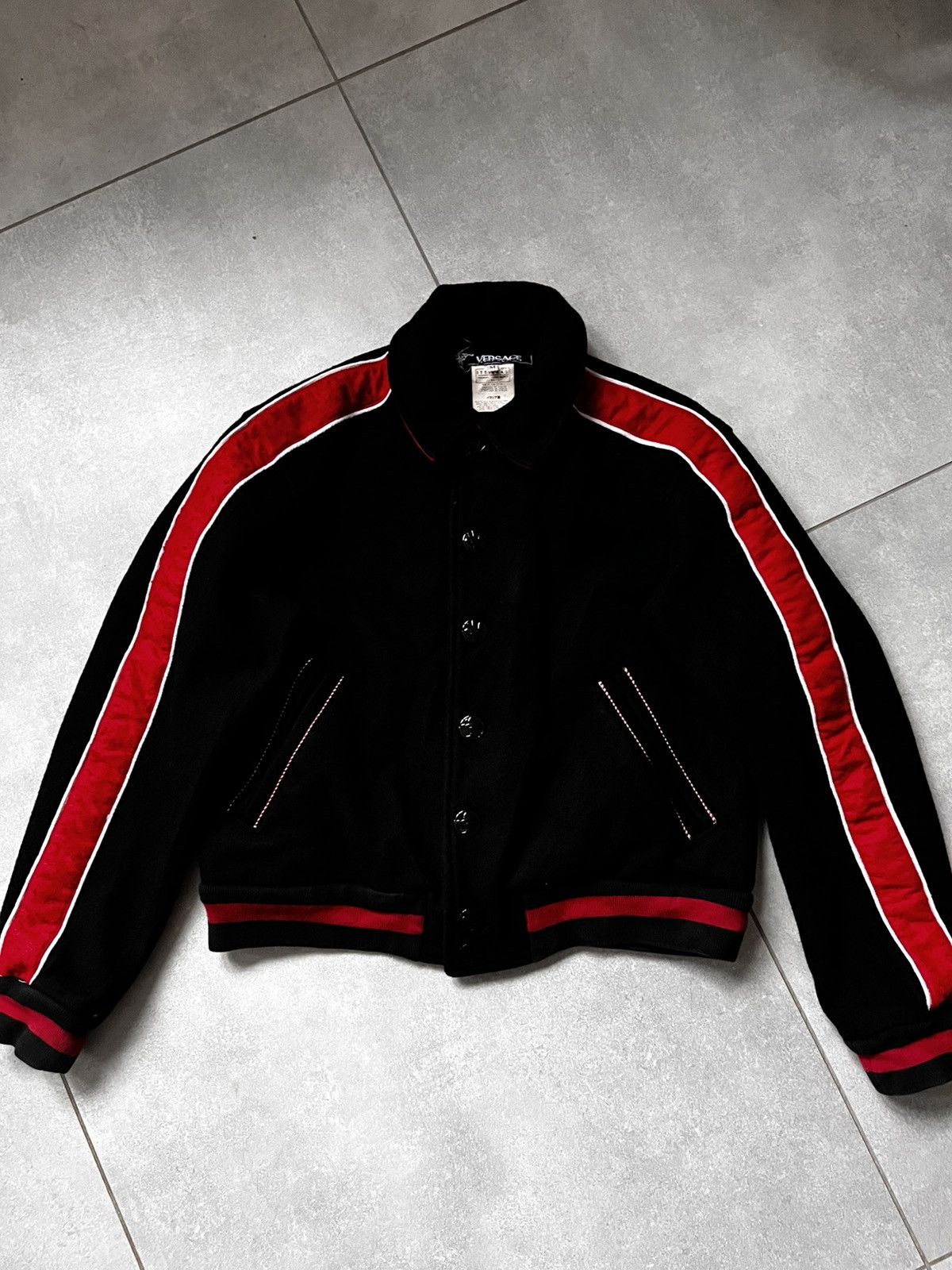 Versace Versace college jacket wool bomber M Size M / US 6-8 / IT 42-44 - 2 Thumbnail