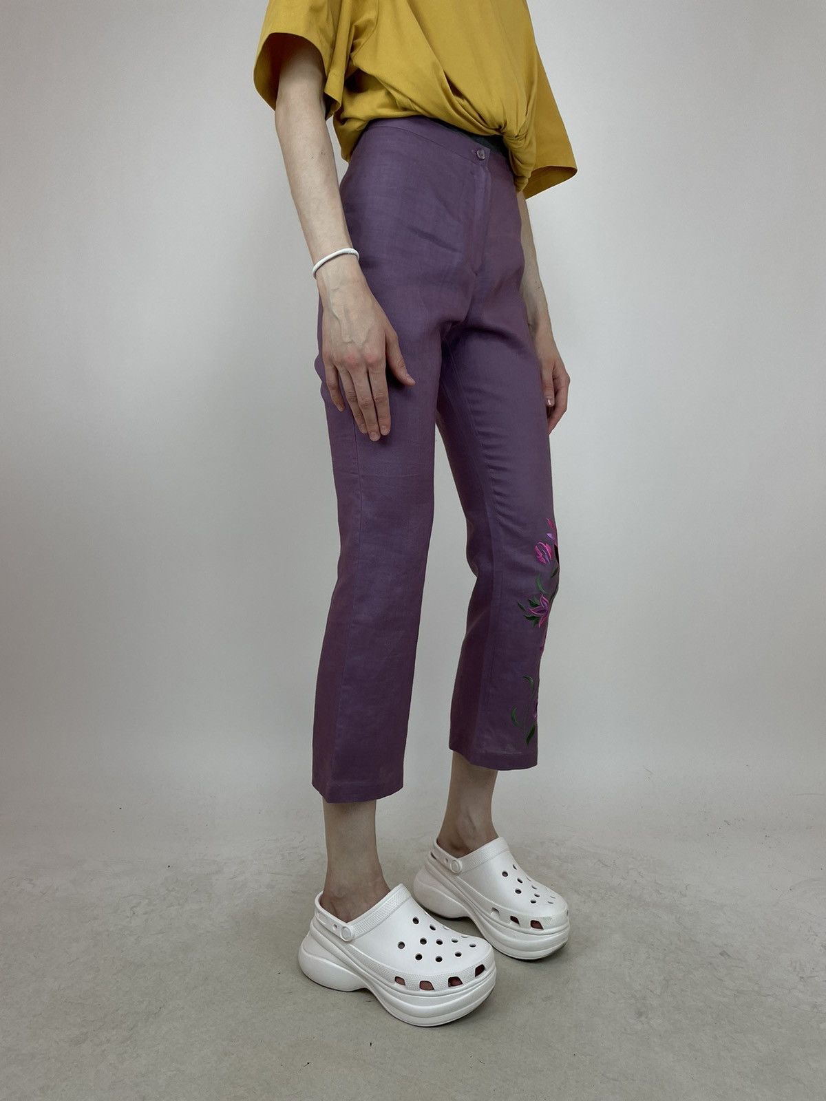 Other NAF NAF RAMIE FLARED CROPPED PANTS Womens size 36 Size 25" / US 0 / IT 36 - 6 Thumbnail